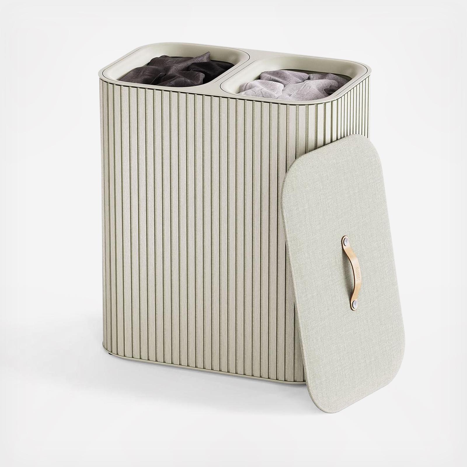 Tota Luxe Bamboo Laundry Separation Basket 2 Tota Luxe Bamboo Laundry Separation Basket