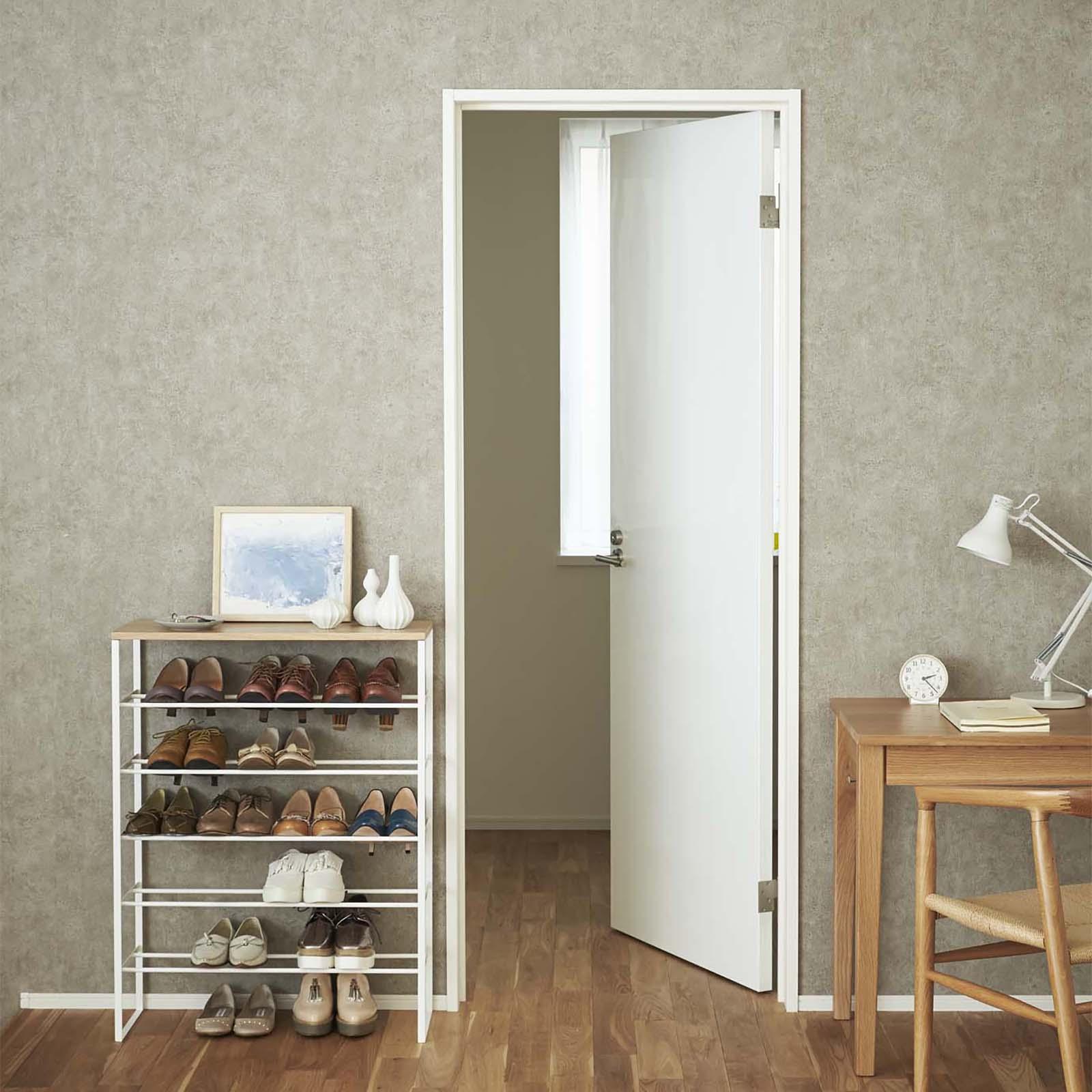Tower 6-Tier Wood Top Shoe Rack 2 Tower 6-Tier Wood Top Shoe Rack