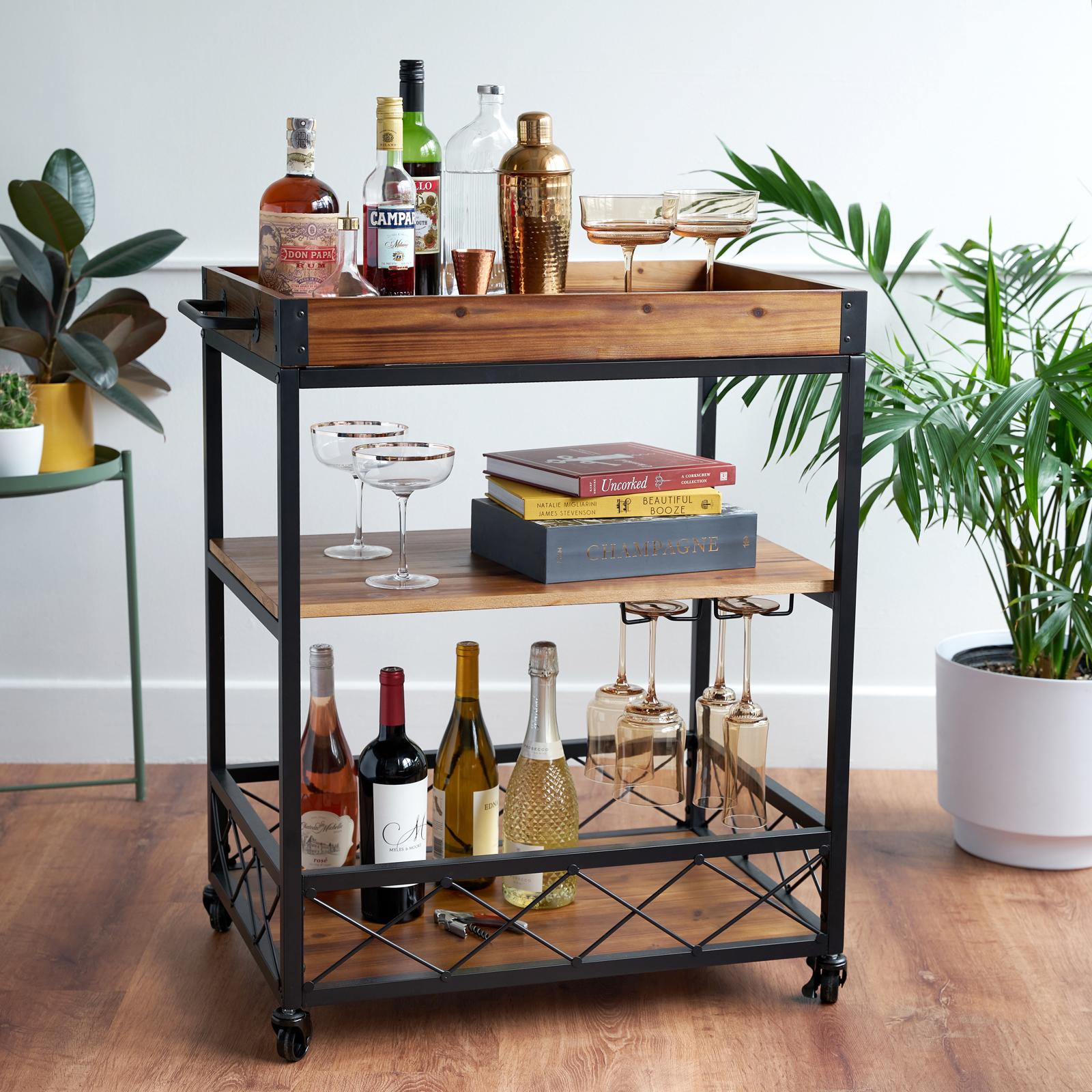 Modern Manor Bar Cart 14 Modern Manor Bar Cart