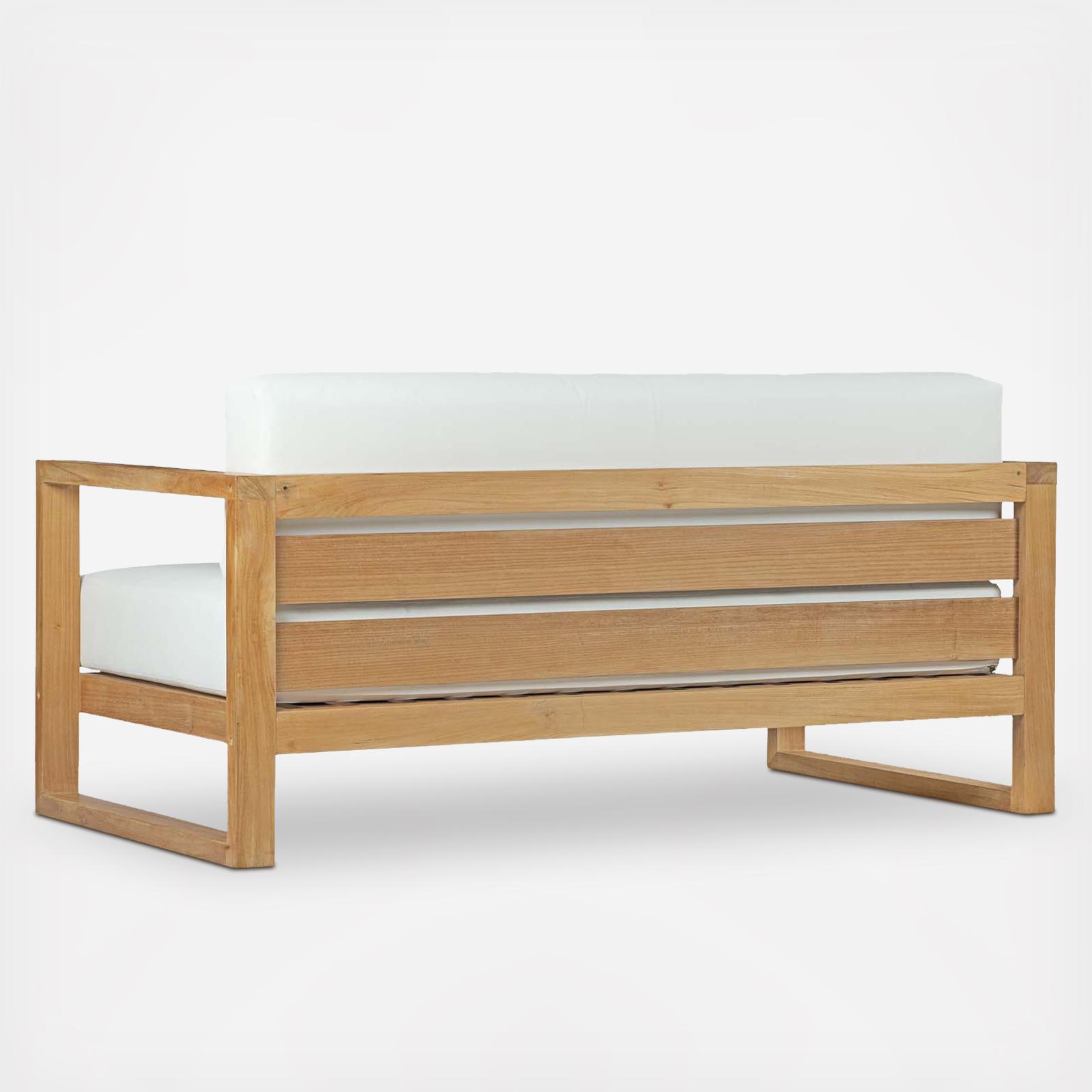Upland Outdoor Teak Sofa