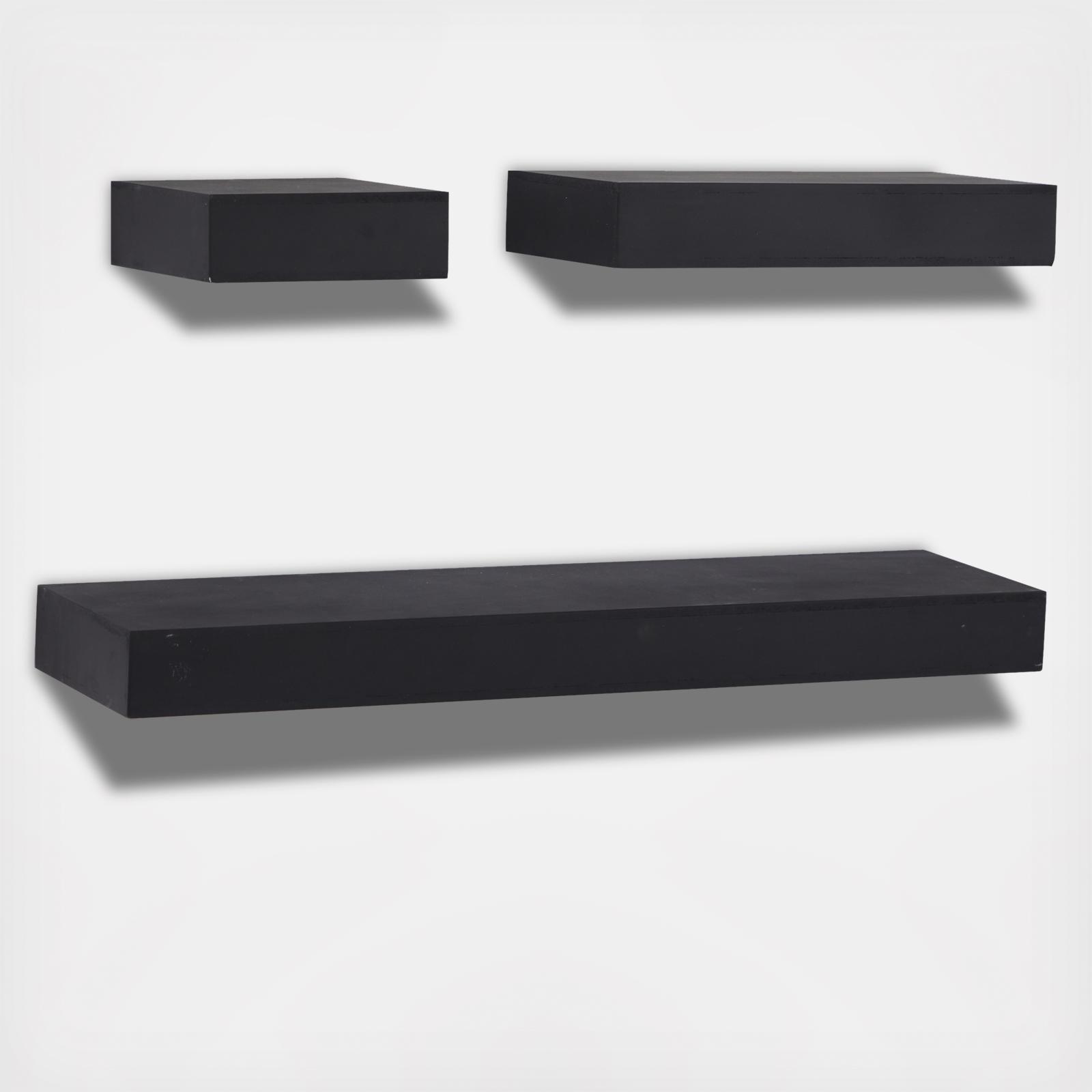 3-Piece Floating Wall Shelf Set 3 3-Piece Floating Wall Shelf Set