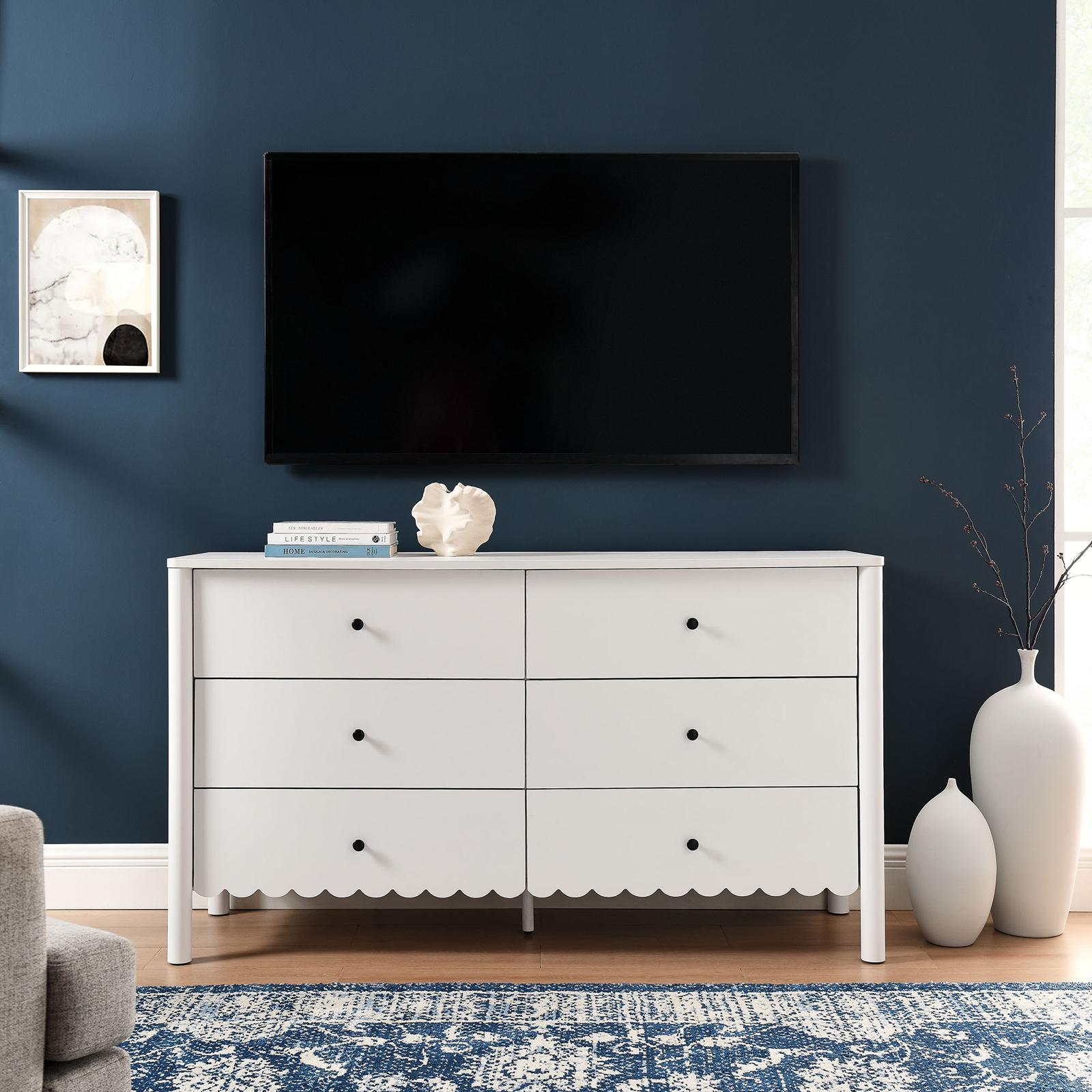 Emmeline Scalloped 6-Drawer Dresser 7 Emmeline Scalloped 6-Drawer Dresser