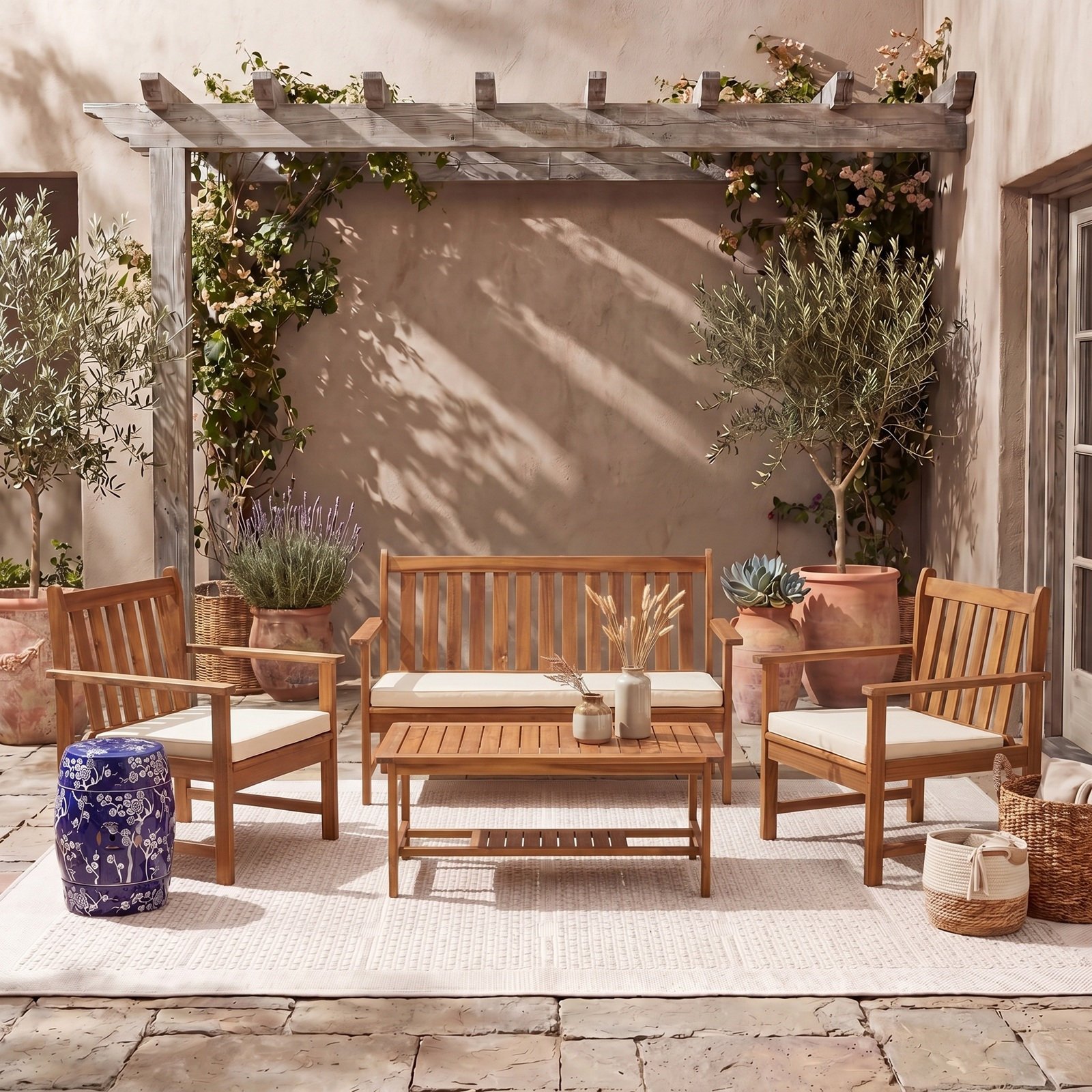 4-Piece Burbank Outdoor Set 12 4-Piece Burbank Outdoor Set