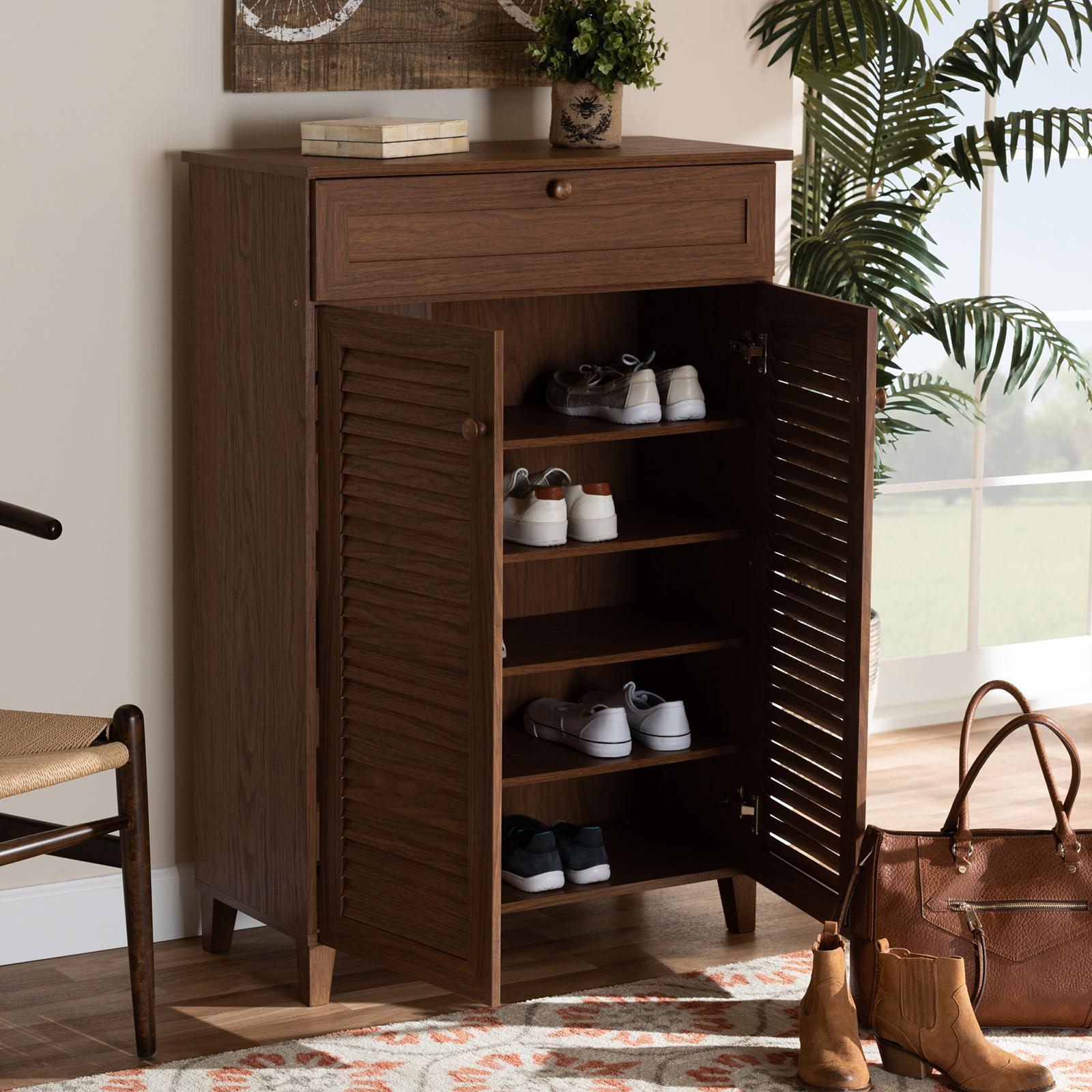 Coolidge 5-Shelf Shoe Storage Cabinet with Drawer 2 Coolidge 5-Shelf Shoe Storage Cabinet with Drawer