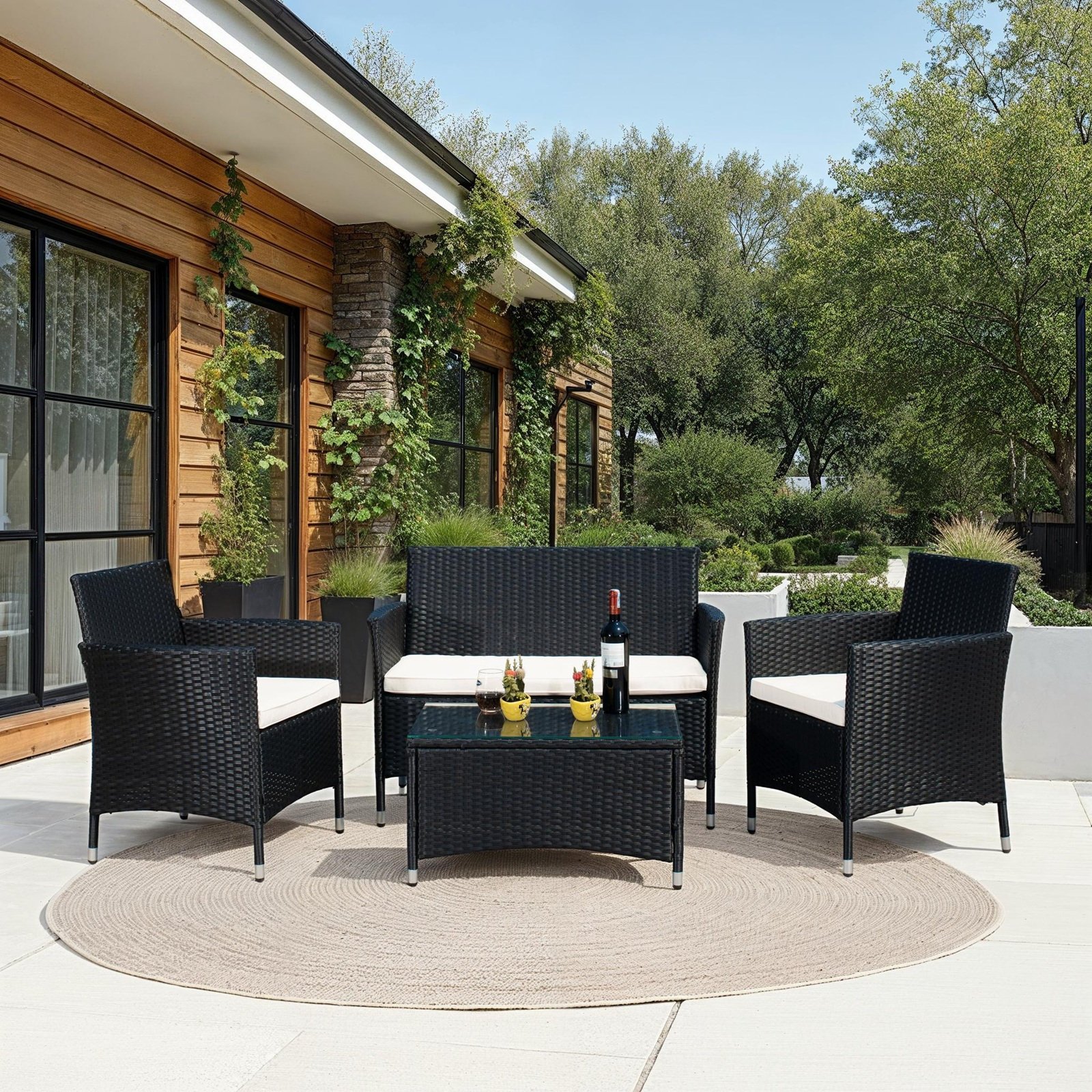 Bandele 4-Piece Outdoor Living Set 1 Bandele 4-Piece Outdoor Living Set