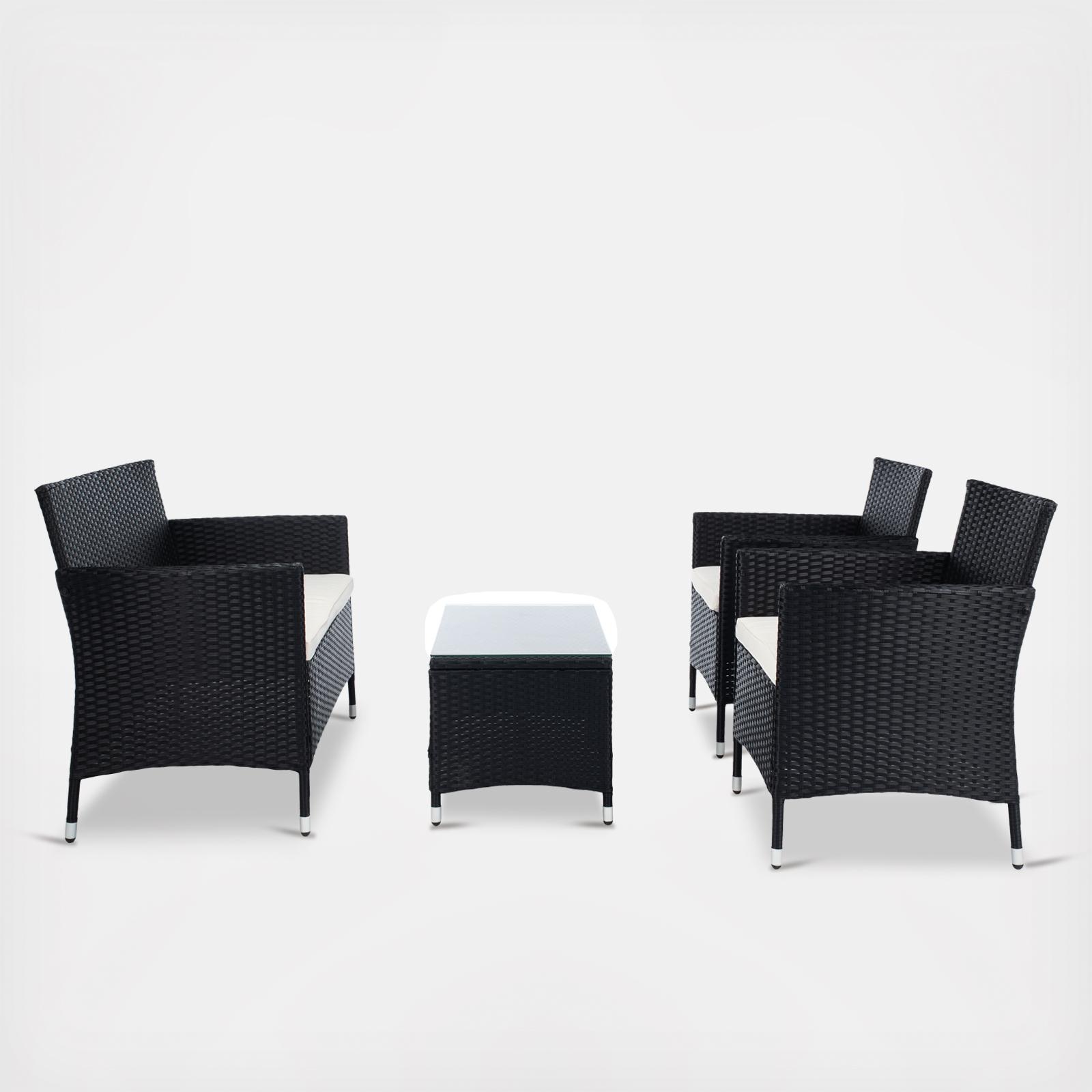 Bandele 4-Piece Outdoor Living Set 4 Bandele 4-Piece Outdoor Living Set