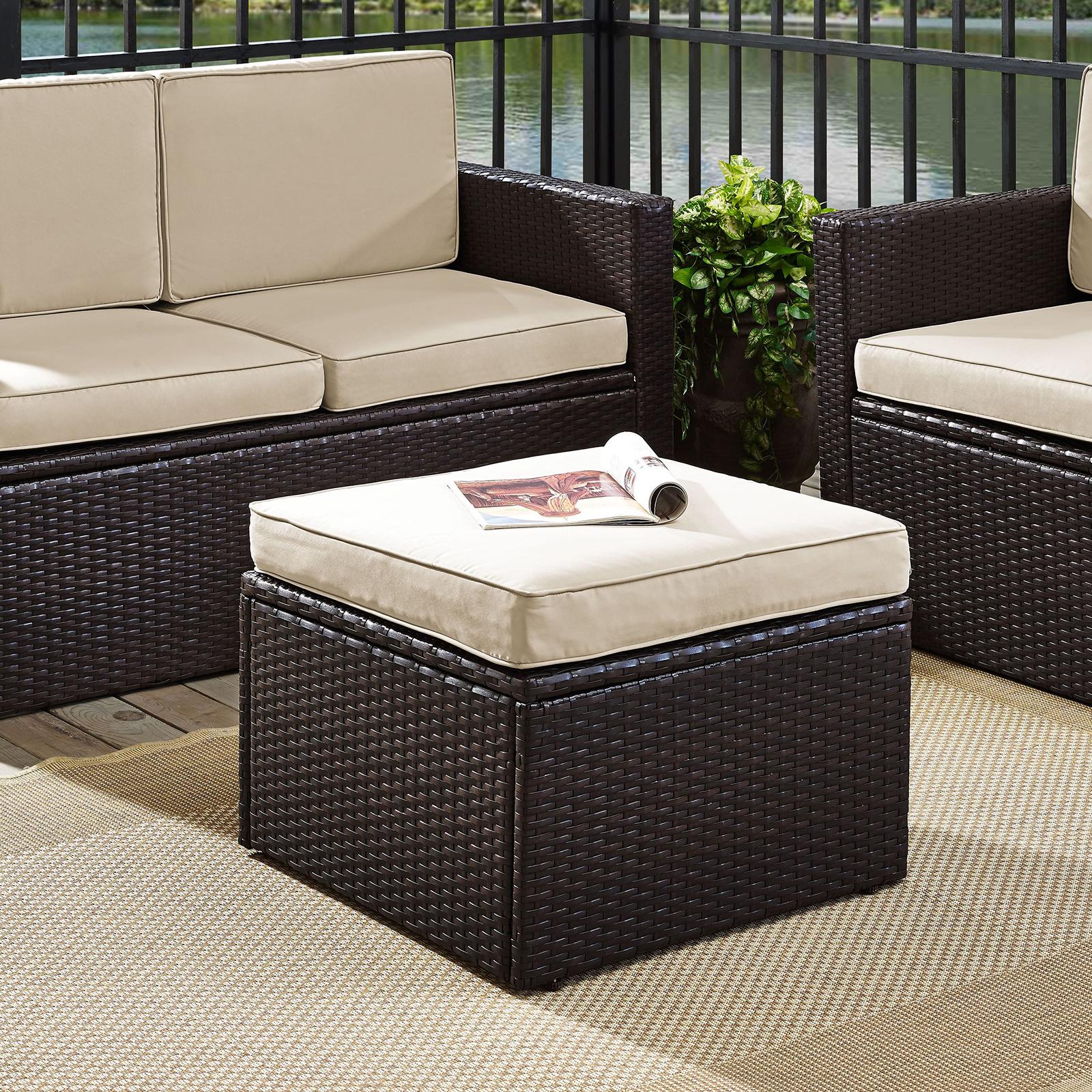 Palm Harbor Outdoor Wicker Ottoman 2 Palm Harbor Outdoor Wicker Ottoman