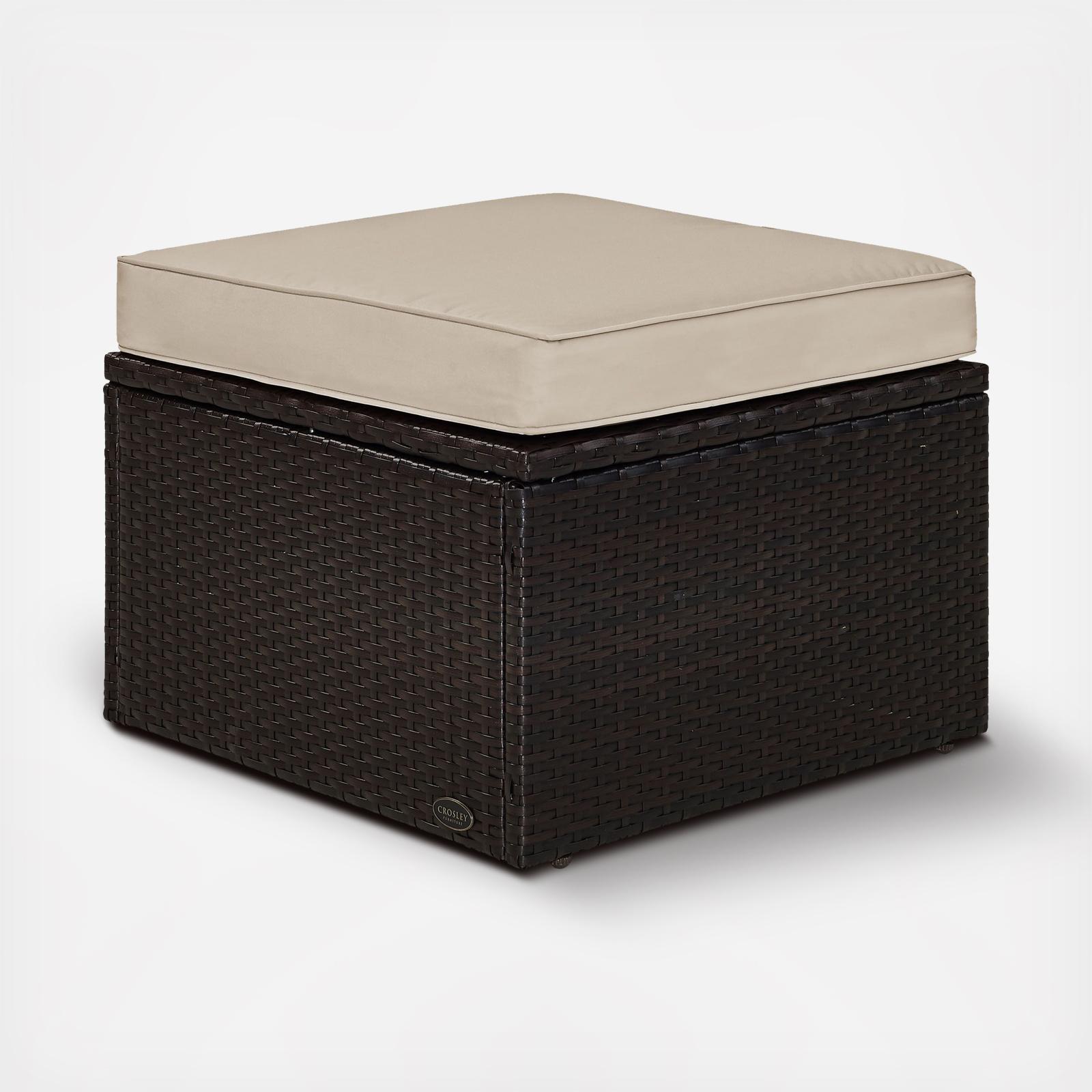 Palm Harbor Outdoor Wicker Ottoman 3 Palm Harbor Outdoor Wicker Ottoman