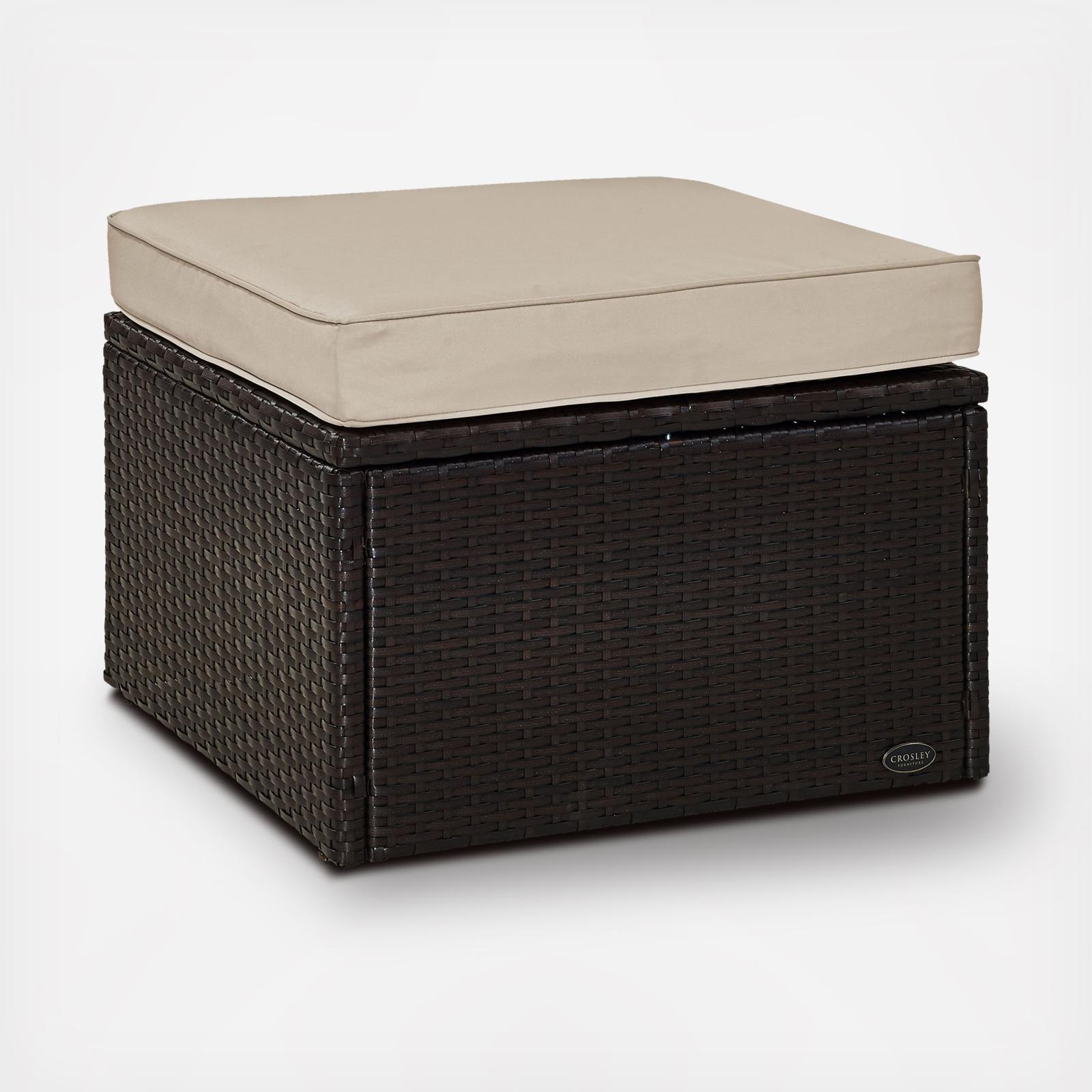 Palm Harbor Outdoor Wicker Ottoman 6 Palm Harbor Outdoor Wicker Ottoman