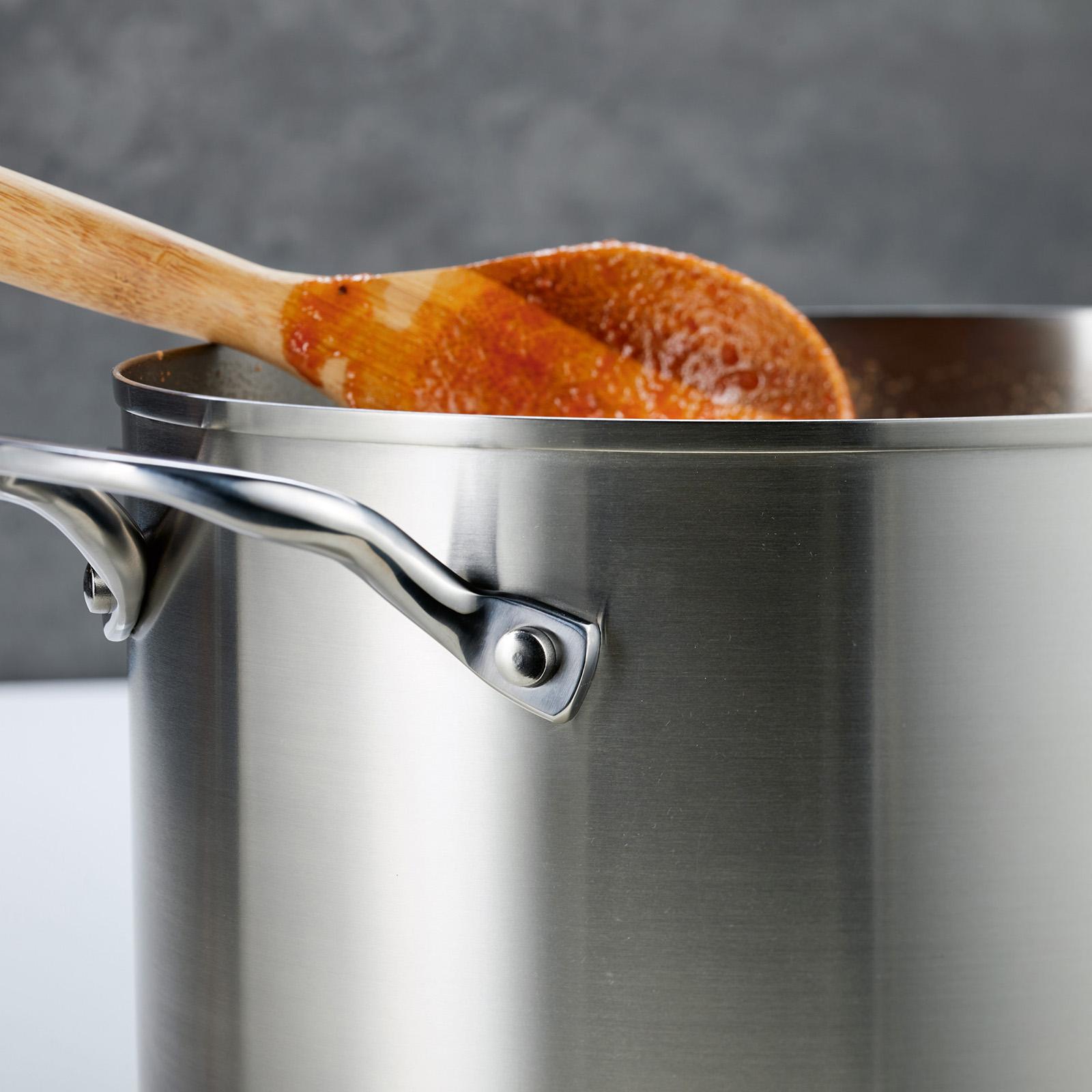 3-Ply Base Stainless Steel Stockpot with Lid