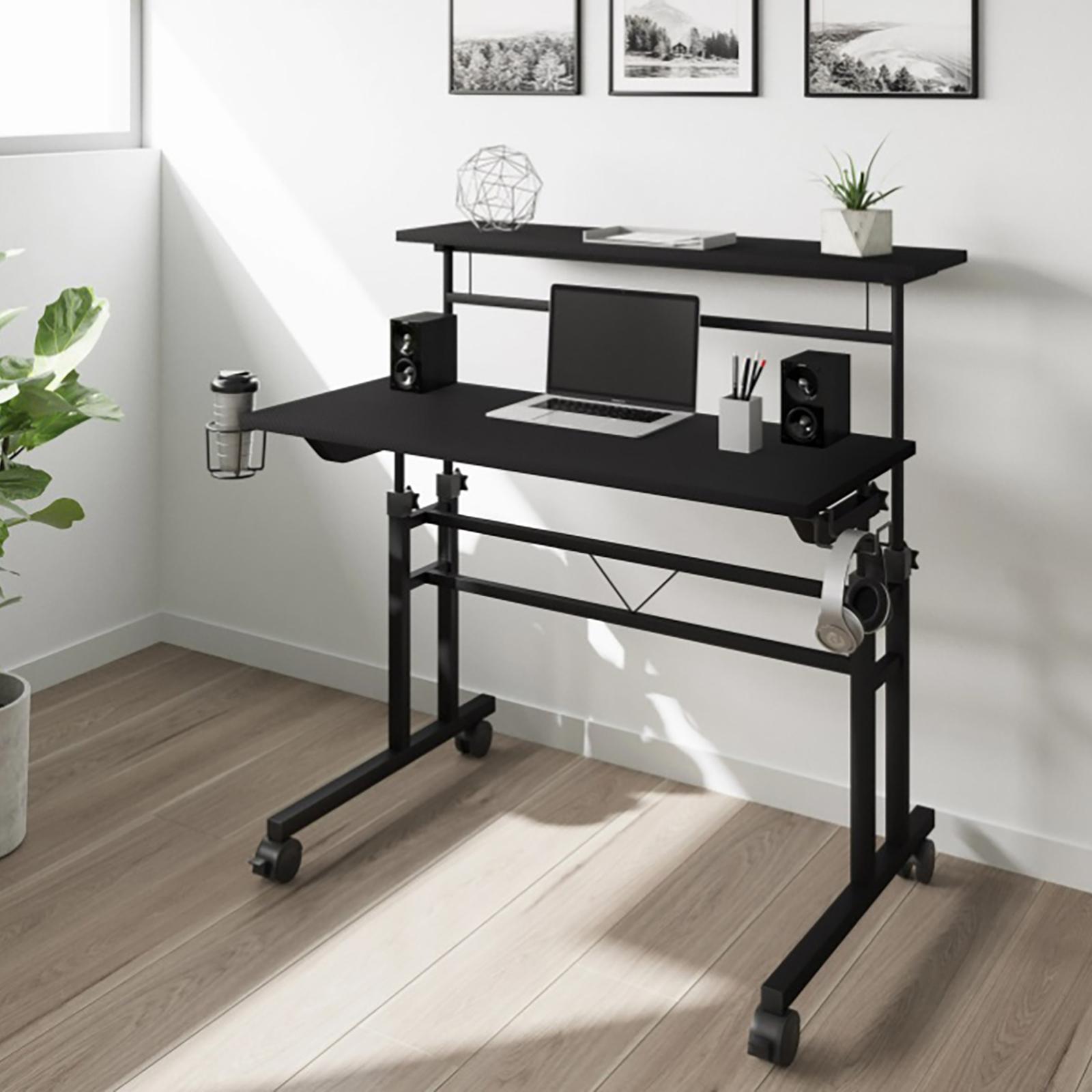 Rolling Adjustable Height Writing Desk