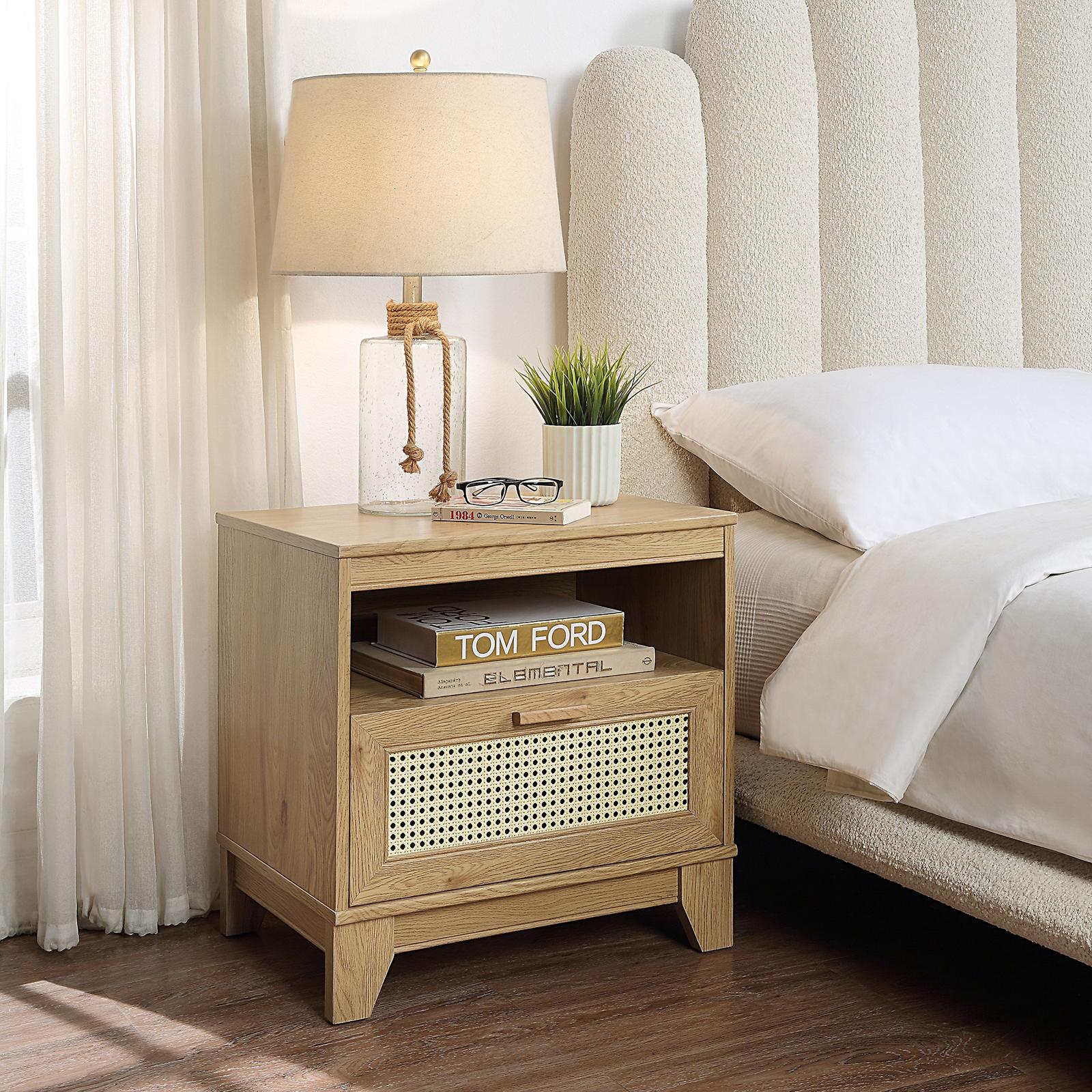 Sheridan Modern Cane Nightstand 1 Sheridan Modern Cane Nightstand