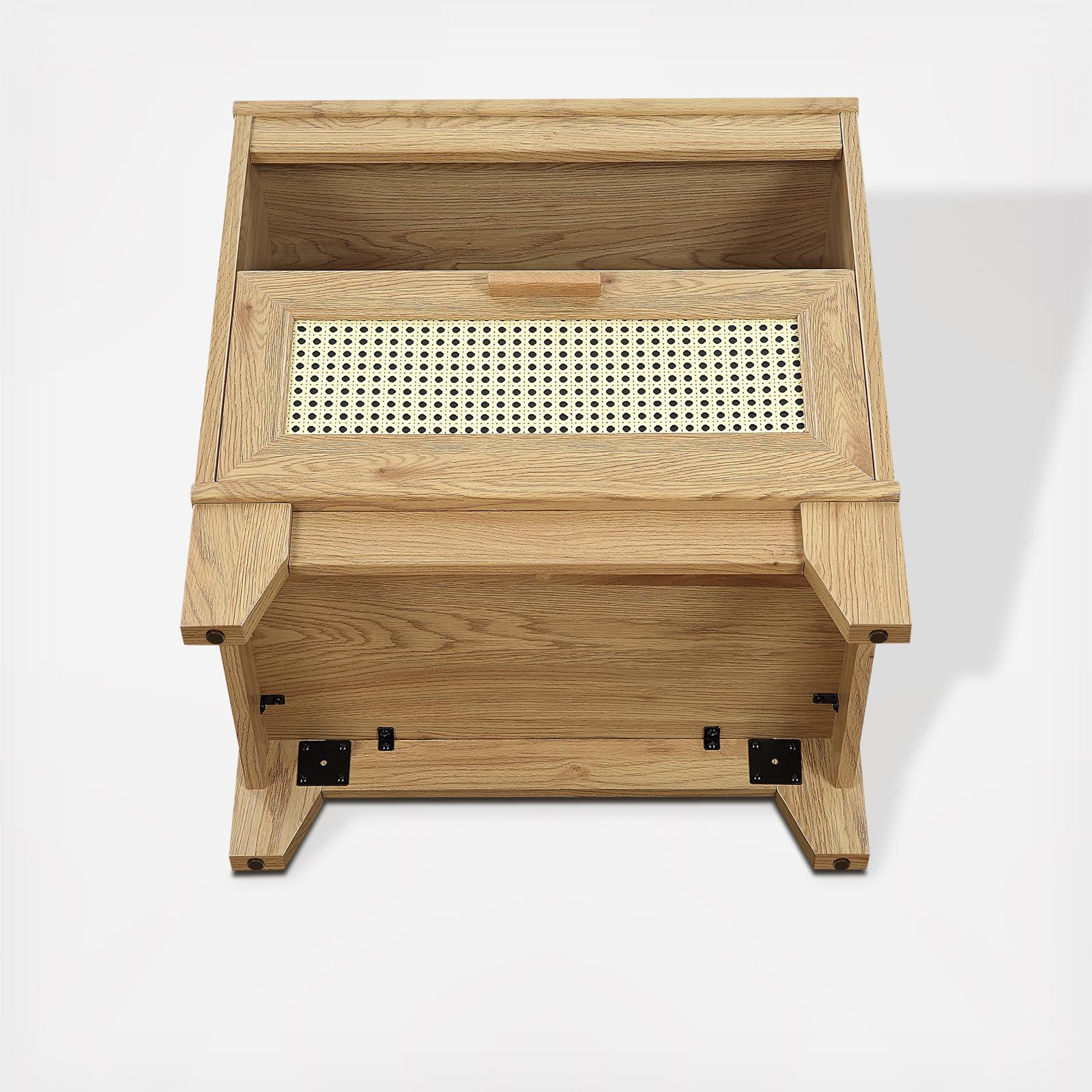 Sheridan Modern Cane Nightstand 6 Sheridan Modern Cane Nightstand