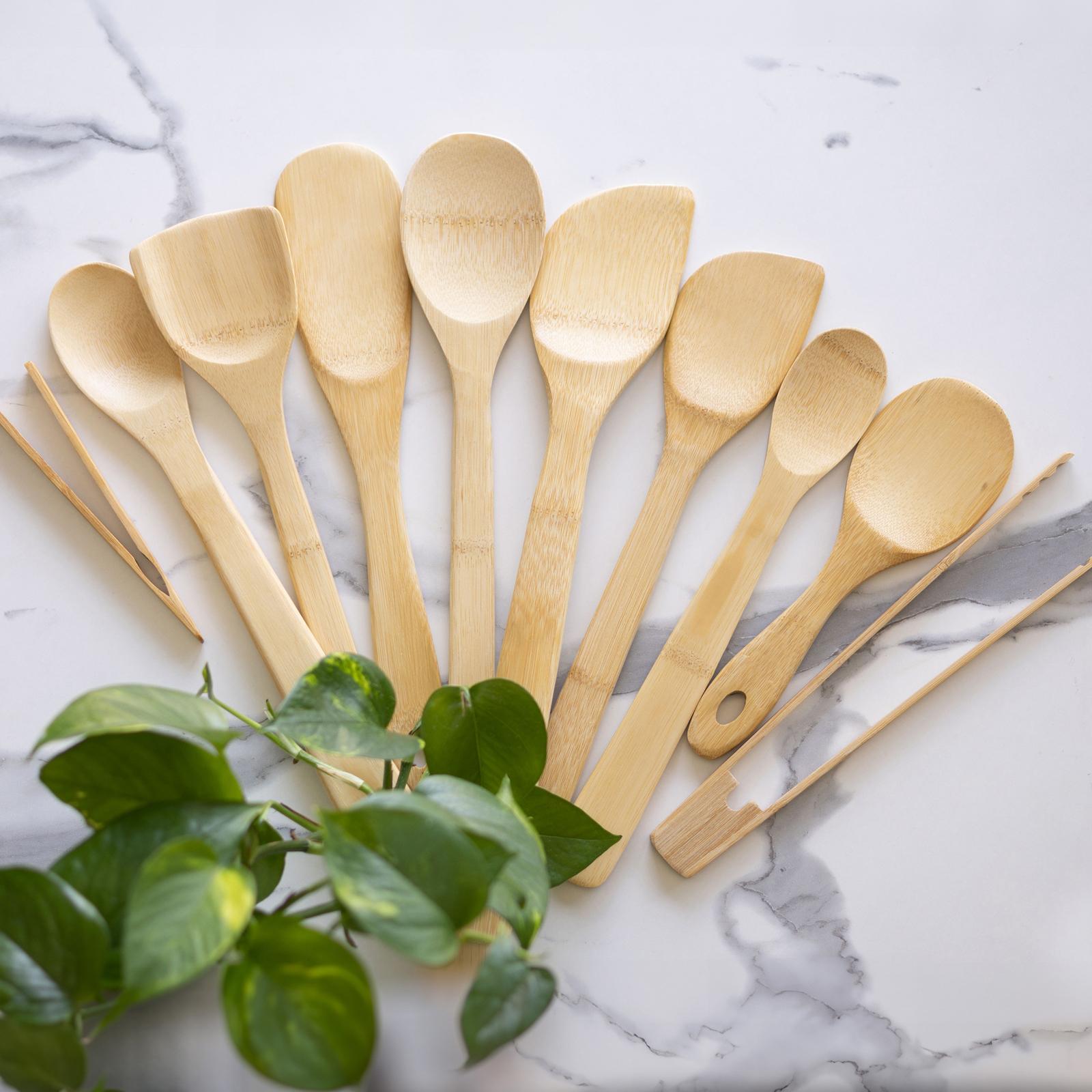 Burnished Bamboo 11-Piece Utensil Set 1 Burnished Bamboo 11-Piece Utensil Set