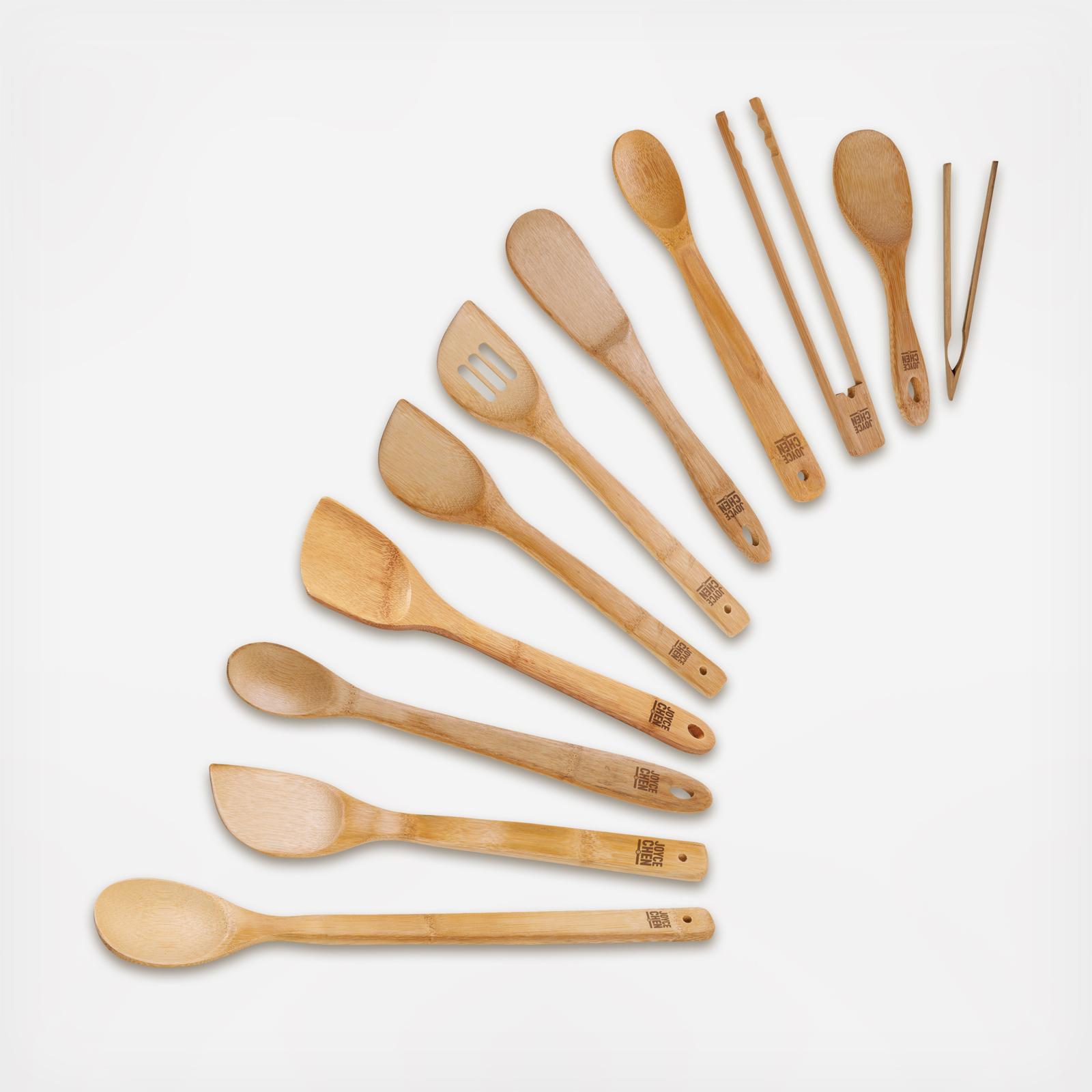 Burnished Bamboo 11-Piece Utensil Set 2 Burnished Bamboo 11-Piece Utensil Set