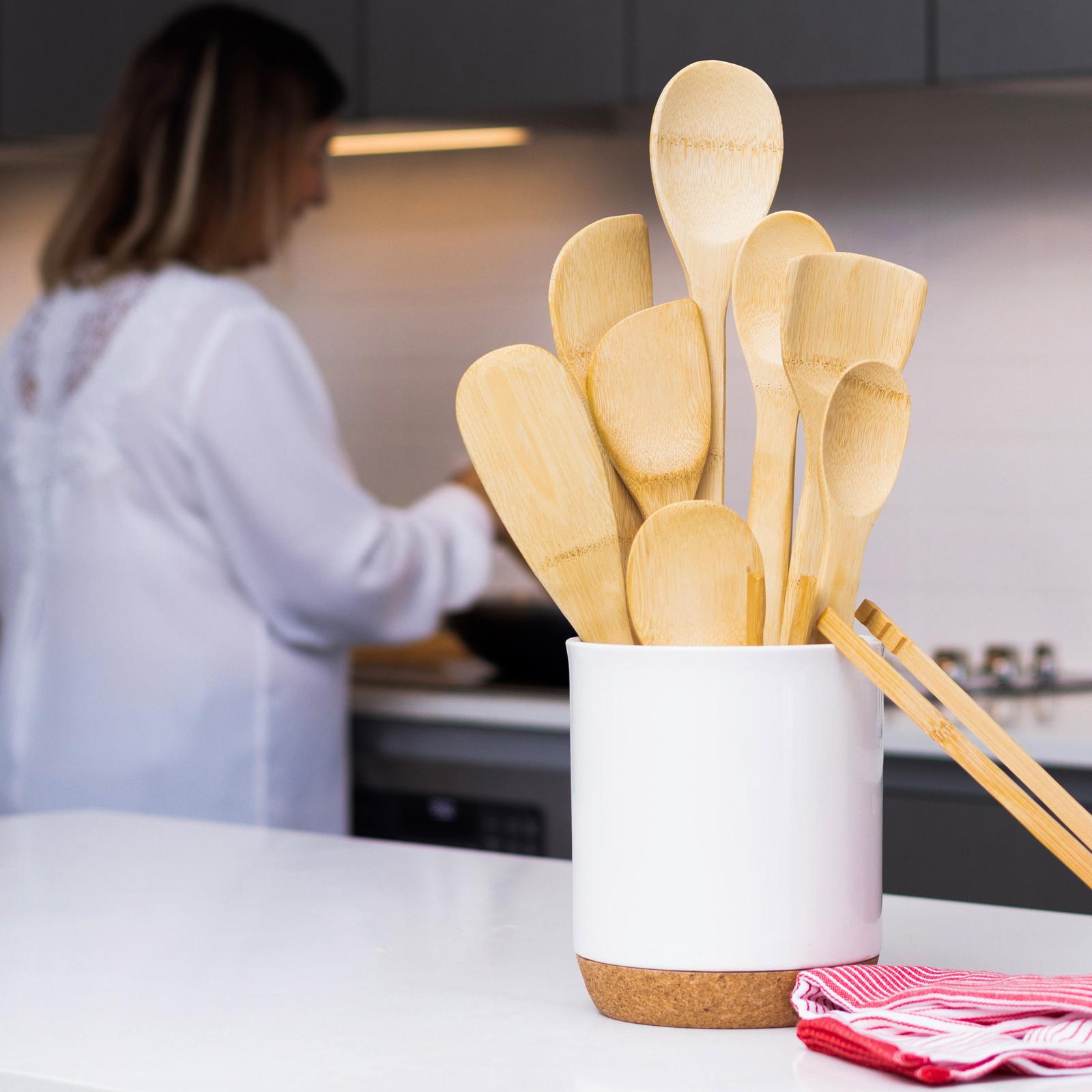 Burnished Bamboo 11-Piece Utensil Set 3 Burnished Bamboo 11-Piece Utensil Set