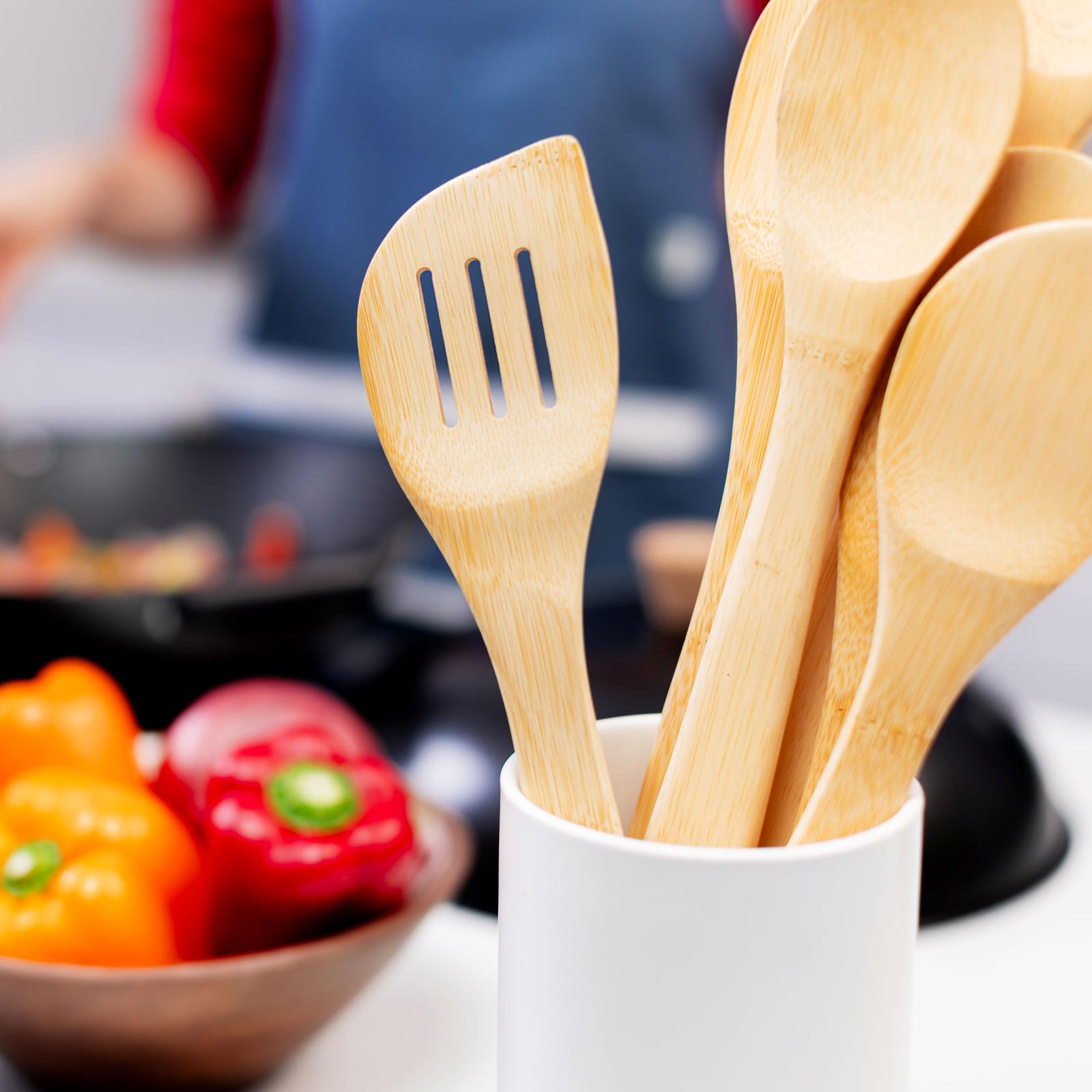 Burnished Bamboo 11-Piece Utensil Set 5 Burnished Bamboo 11-Piece Utensil Set