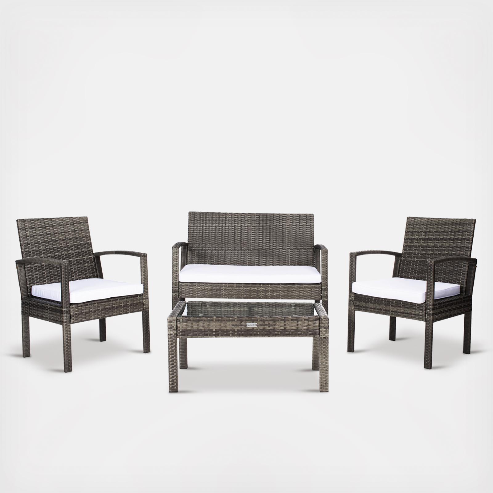 Bassey 4-Piece Outdoor Living Set 2 Bassey 4-Piece Outdoor Living Set
