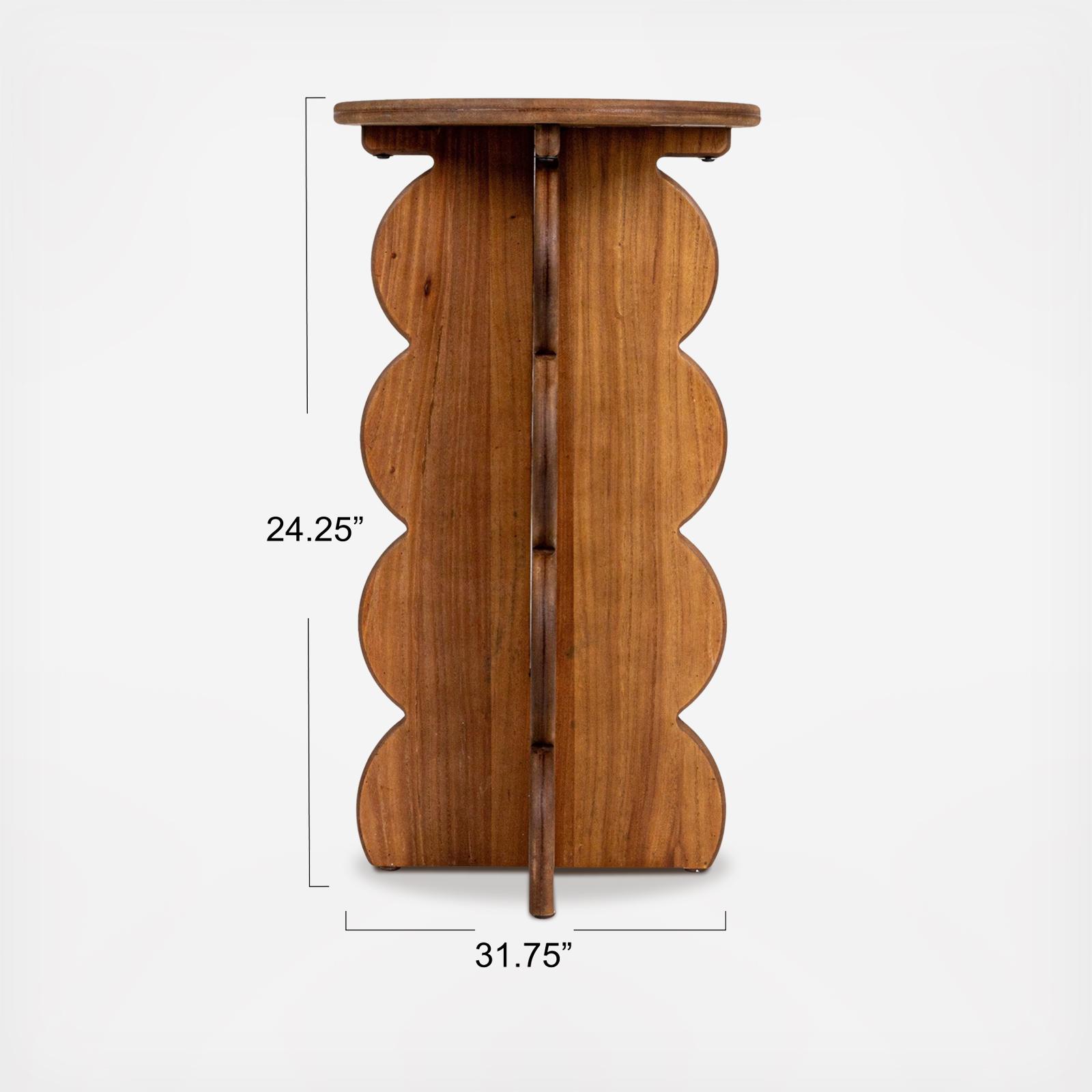 Isabel Scalloped Edge Accent Table 5 Isabel Scalloped Edge Accent Table