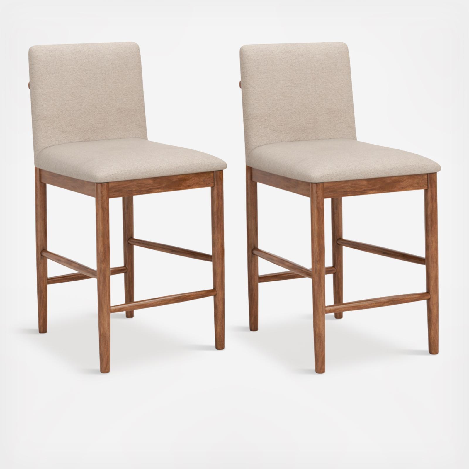 Isanti Counter Height Barstool, Set of 2 2 Isanti Counter Height Barstool, Set of 2