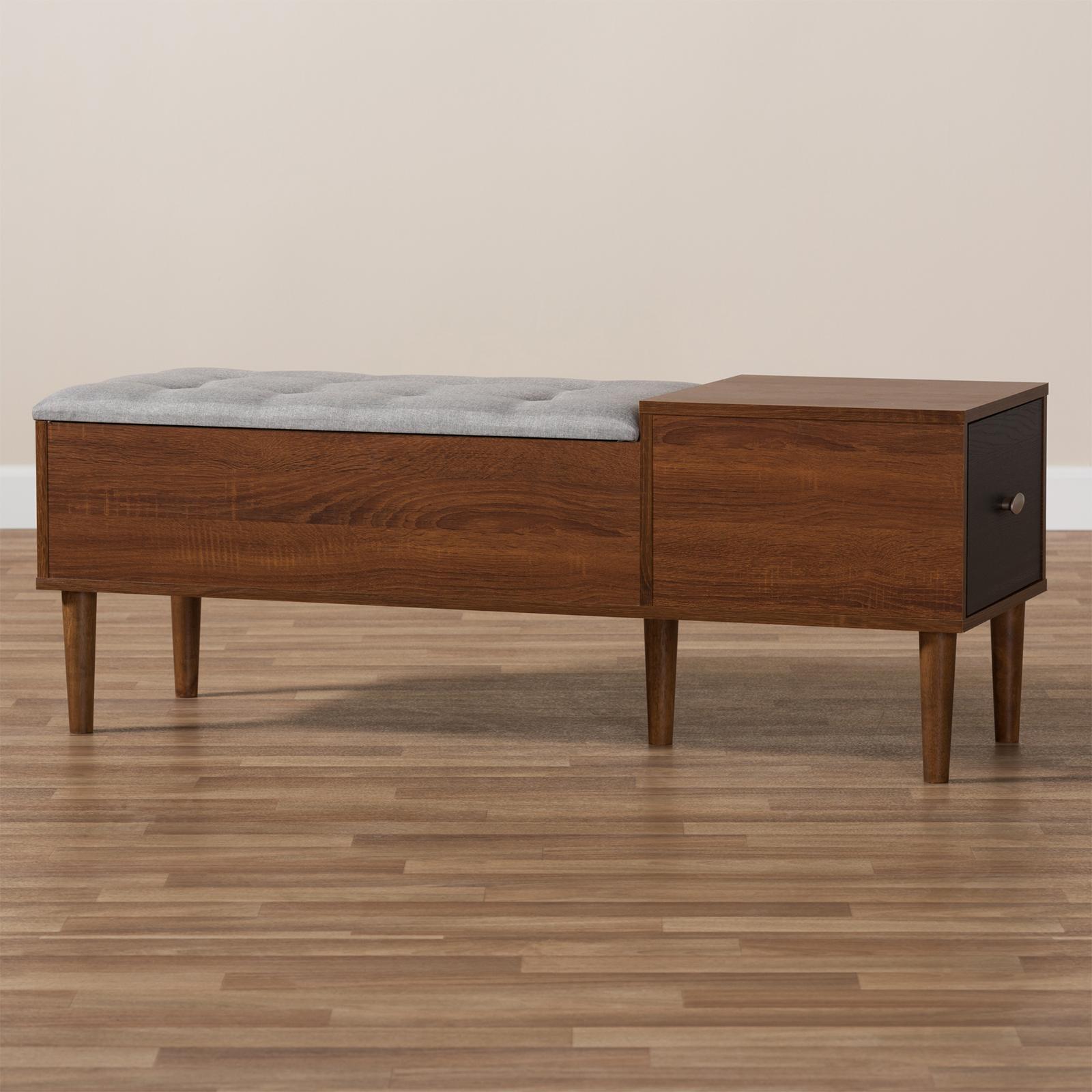 Merrick Cushioned Bench Shoe Rack Cabinet Organizer 2 Merrick Cushioned Bench Shoe Rack Cabinet Organizer