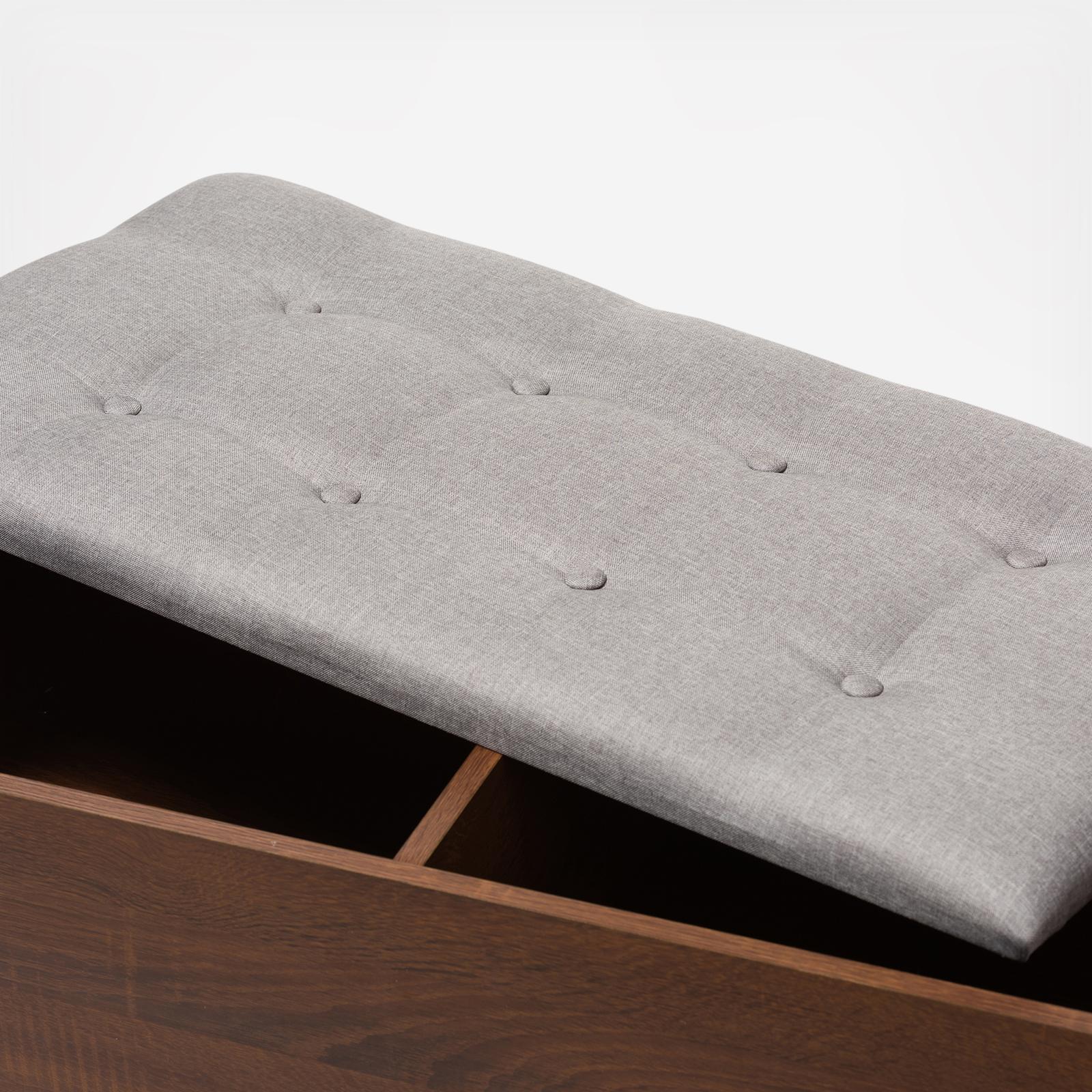 Merrick Cushioned Bench Shoe Rack Cabinet Organizer 6 Merrick Cushioned Bench Shoe Rack Cabinet Organizer