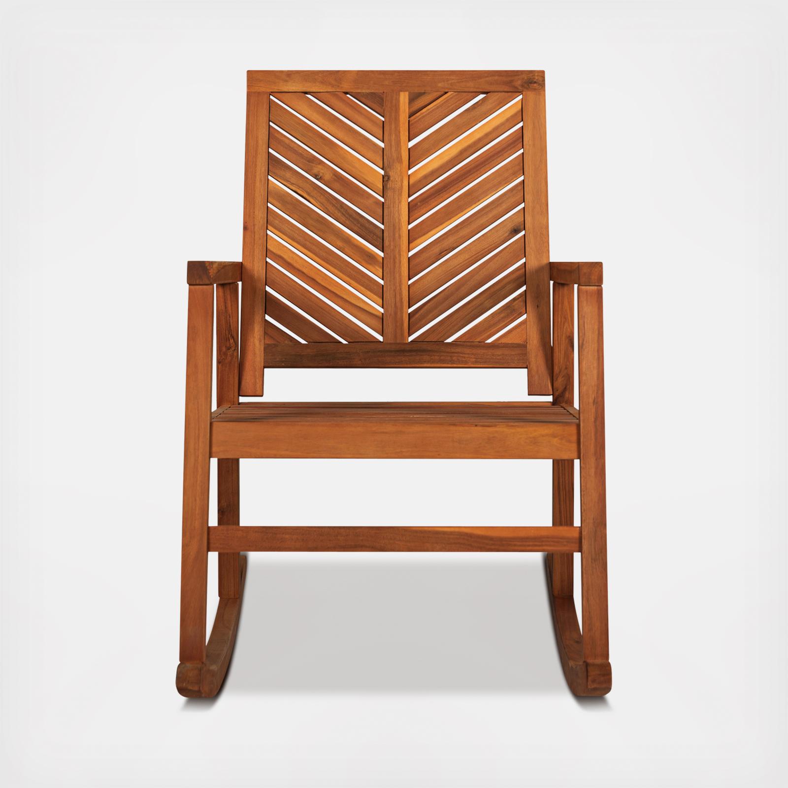 Ned Modern Patio Outdoor Rocking Chair 3 Ned Modern Patio Outdoor Rocking Chair