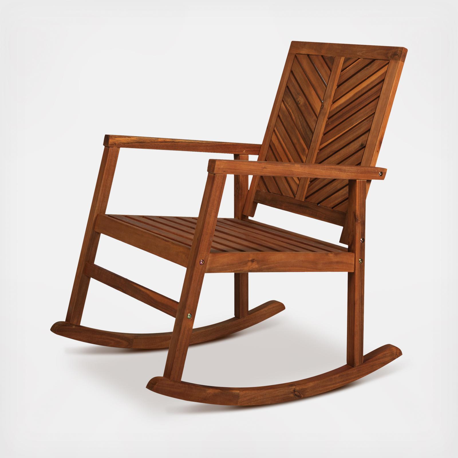 Ned Modern Patio Outdoor Rocking Chair 4 Ned Modern Patio Outdoor Rocking Chair