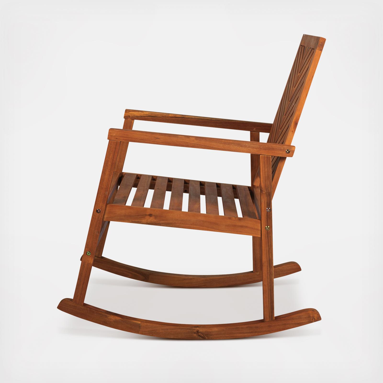 Ned Modern Patio Outdoor Rocking Chair 5 Ned Modern Patio Outdoor Rocking Chair
