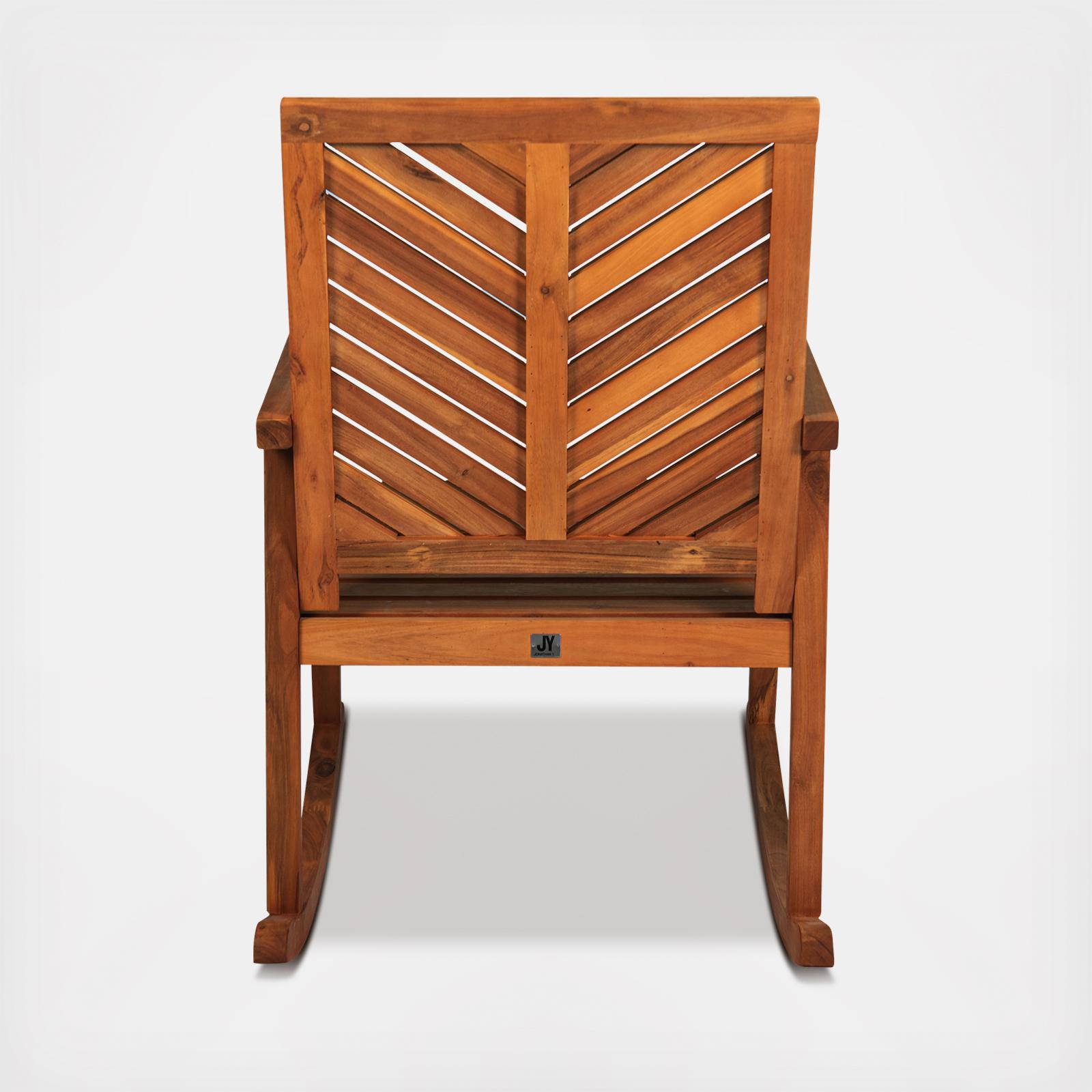 Ned Modern Patio Outdoor Rocking Chair 6 Ned Modern Patio Outdoor Rocking Chair