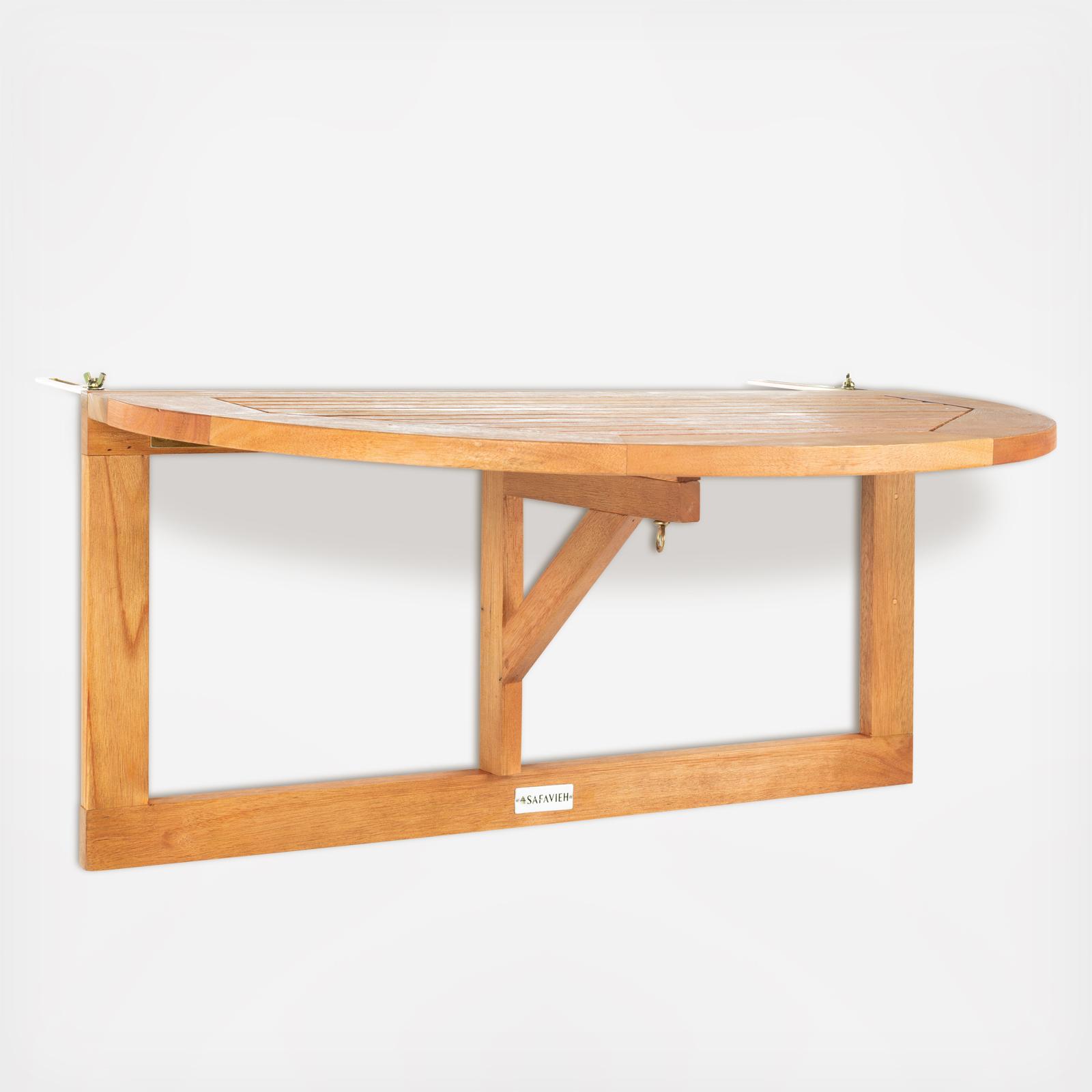 Owens Outdoor Balcony Half Table 3 Owens Outdoor Balcony Half Table