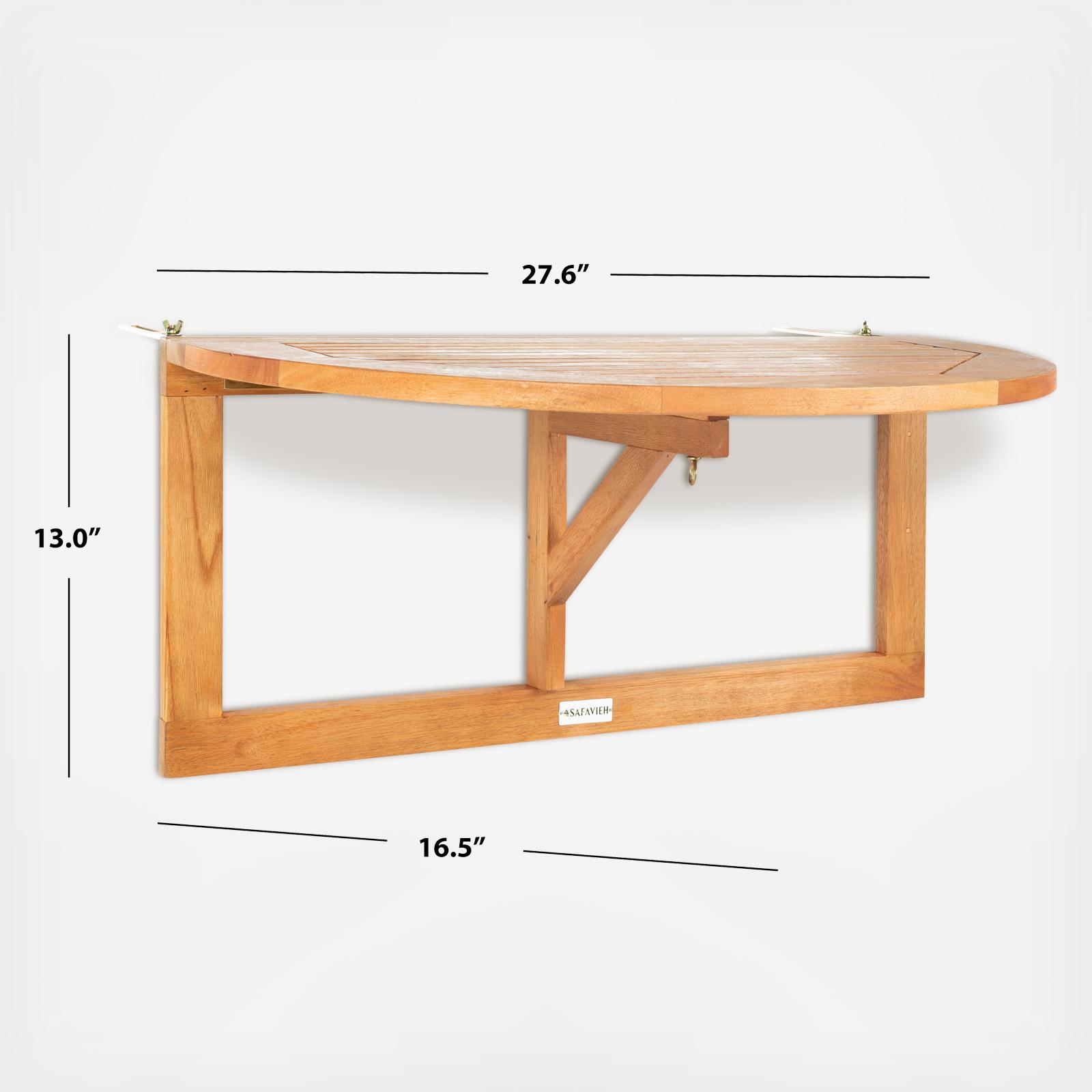 Owens Outdoor Balcony Half Table 8 Owens Outdoor Balcony Half Table