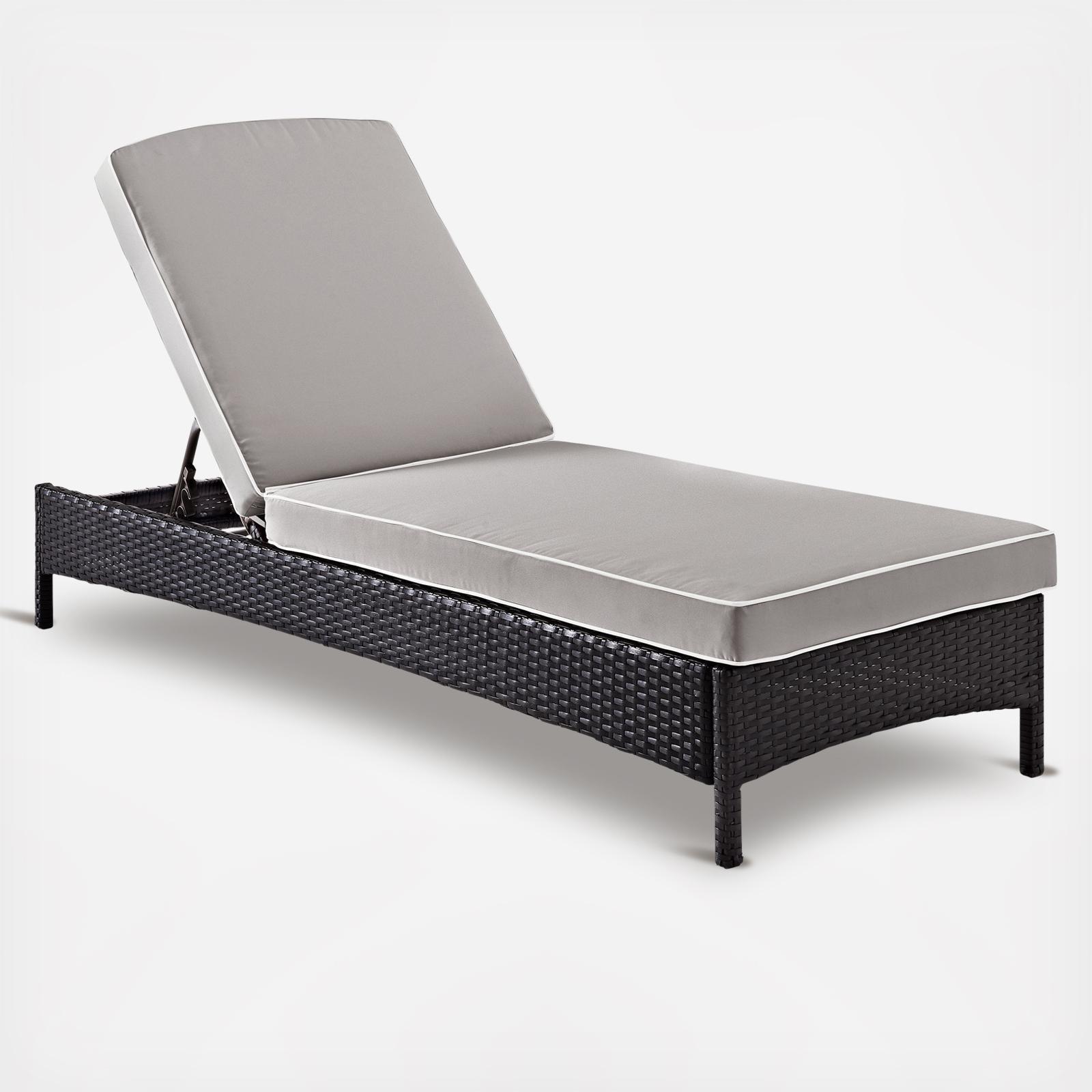 Palm Harbor Outdoor Wicker Chaise Lounge