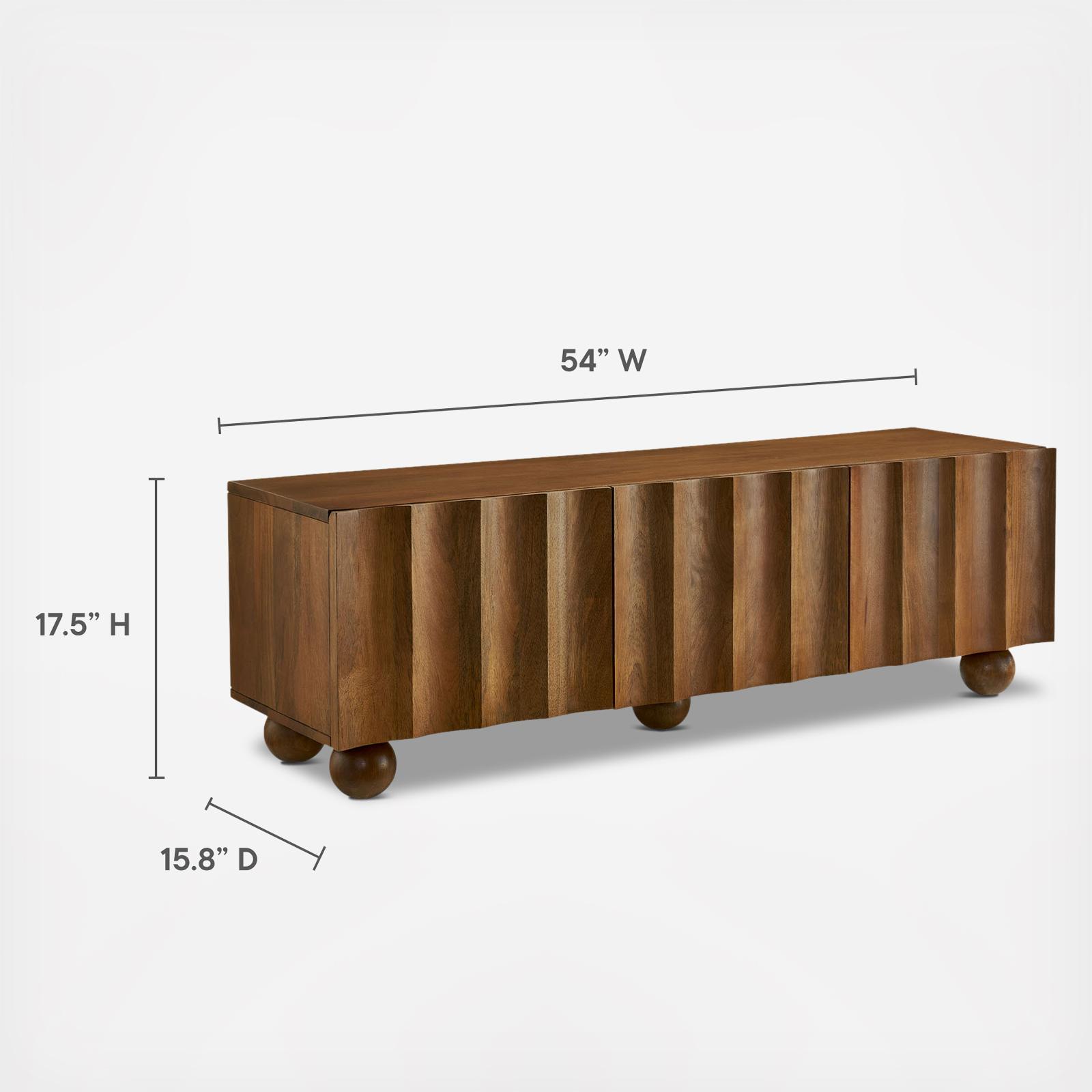Sorren Scalloped 54 in. TV Stand 8 Sorren Scalloped 54 in. TV Stand