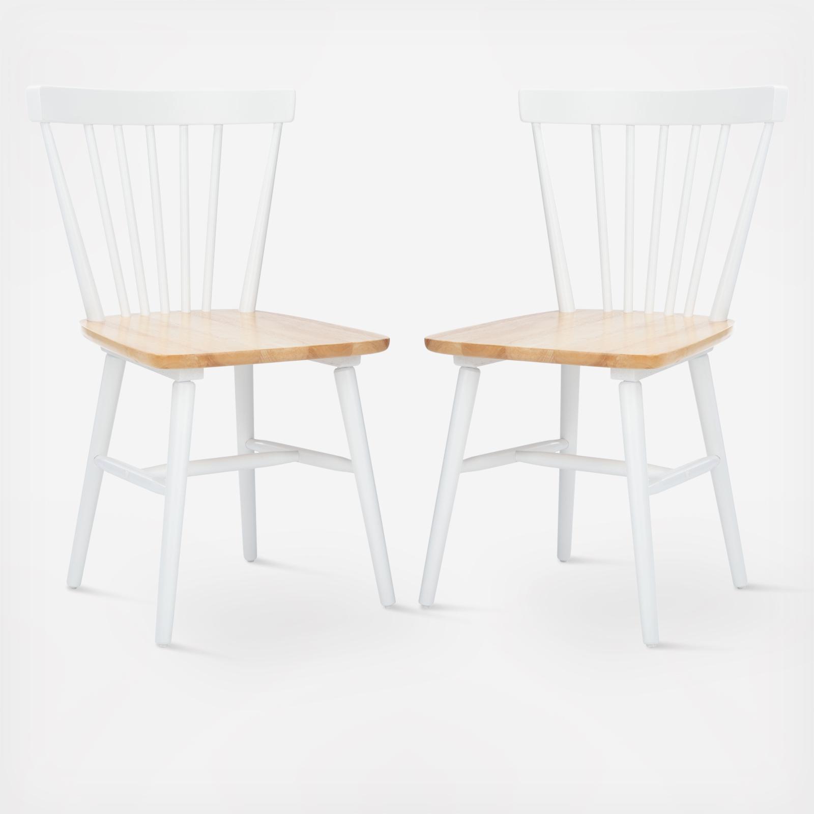 Winona Spindle Dining Chairs, Set of 2 3 Winona Spindle Dining Chairs, Set of 2