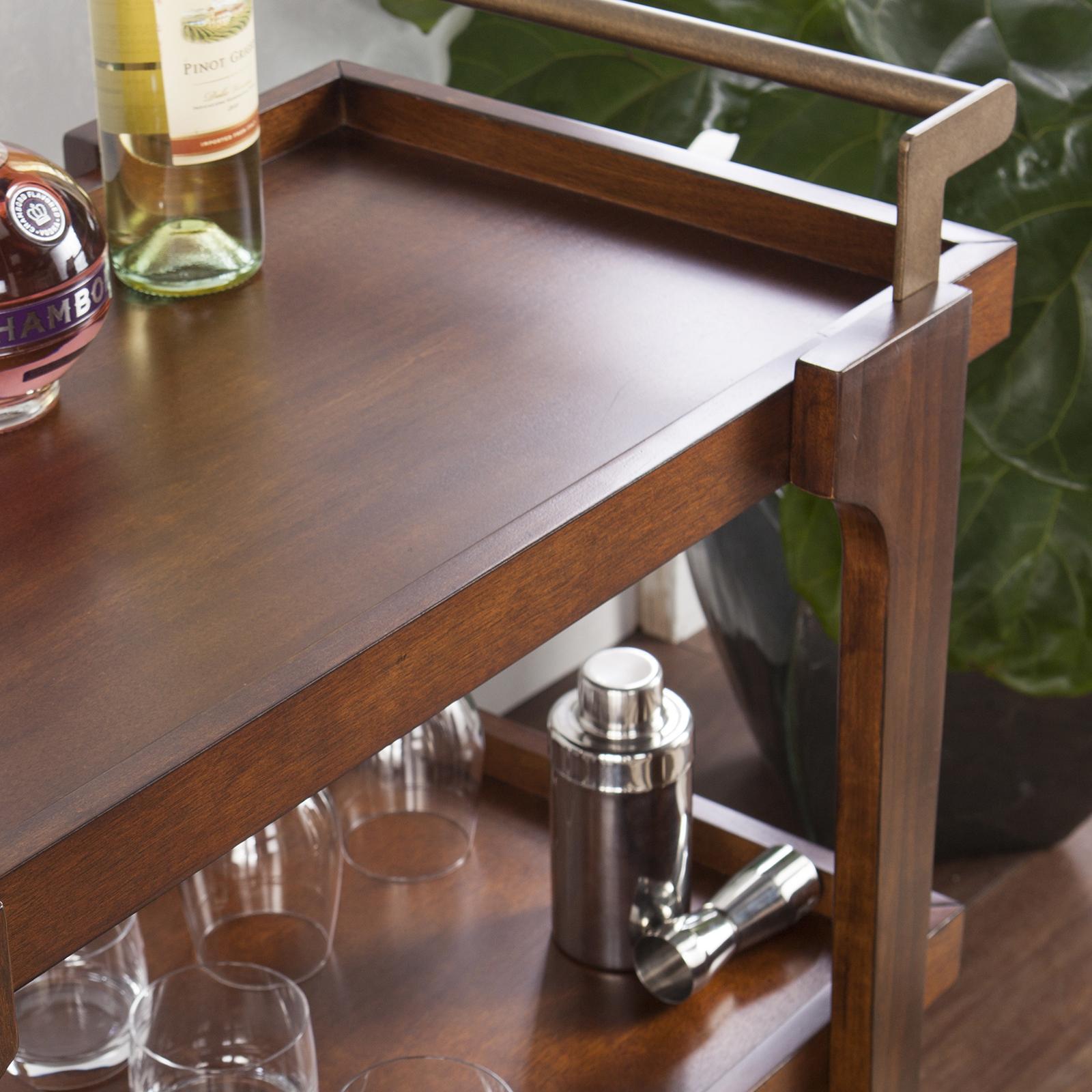 Zhori Midcentury Modern Bar Cart