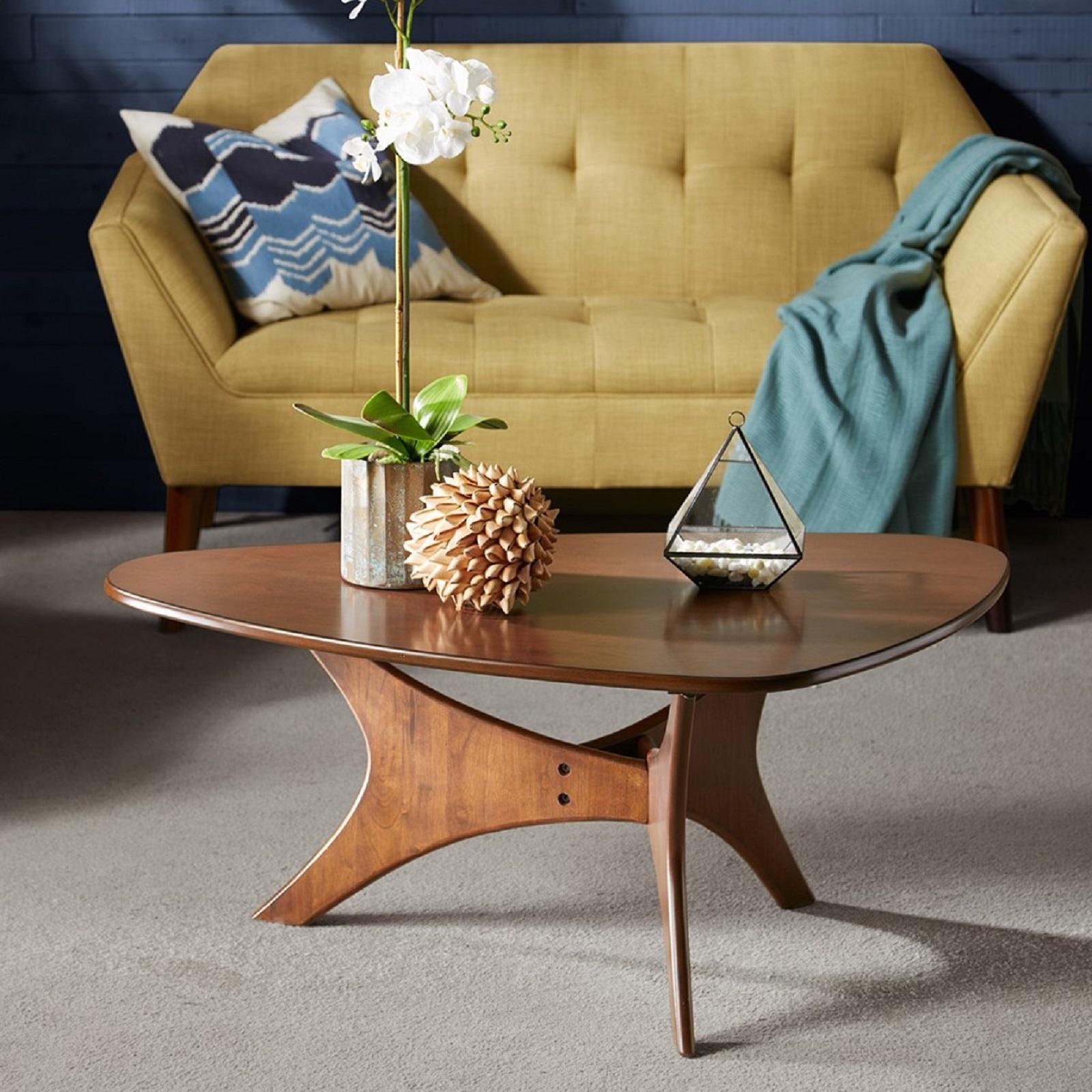 Blaze Triangle Wood Coffee Table 6 Blaze Triangle Wood Coffee Table