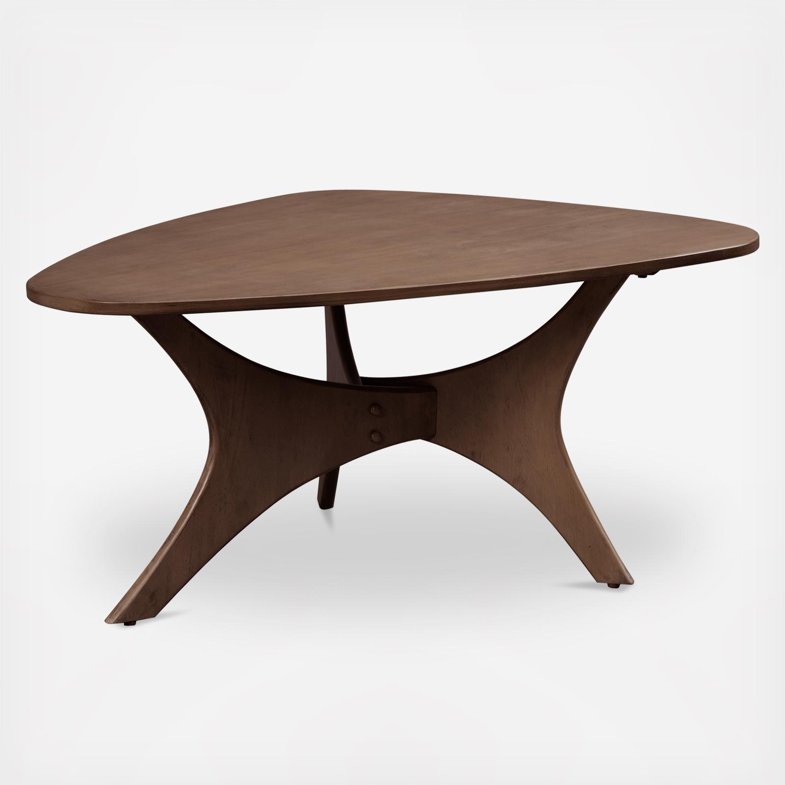 Blaze Triangle Wood Coffee Table 3 Blaze Triangle Wood Coffee Table