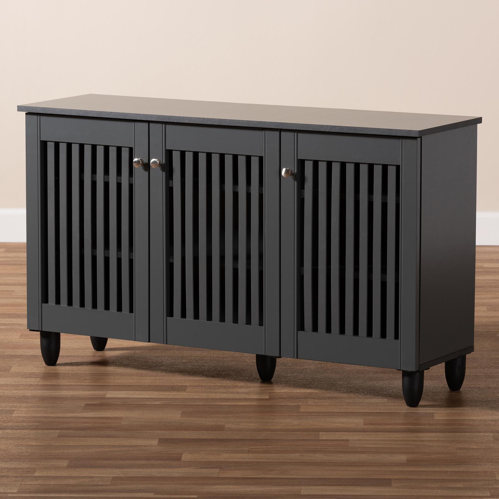 Fernanda 3-Door Wooden Entryway Shoe Storage Cabinet 3 Fernanda 3-Door Wooden Entryway Shoe Storage Cabinet