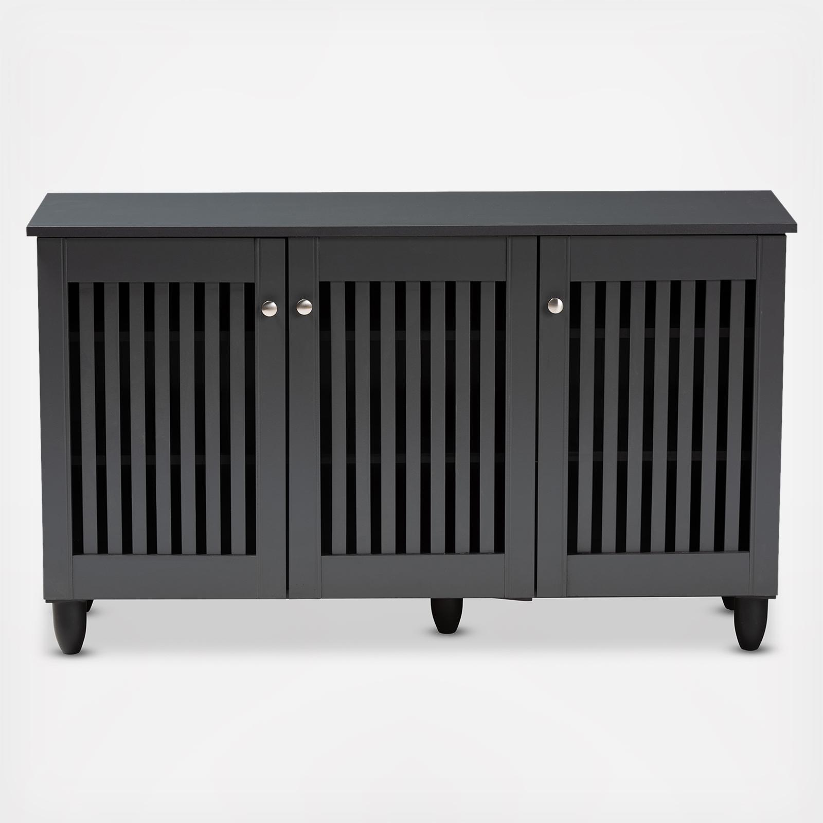 Fernanda 3-Door Wooden Entryway Shoe Storage Cabinet 8 Fernanda 3-Door Wooden Entryway Shoe Storage Cabinet