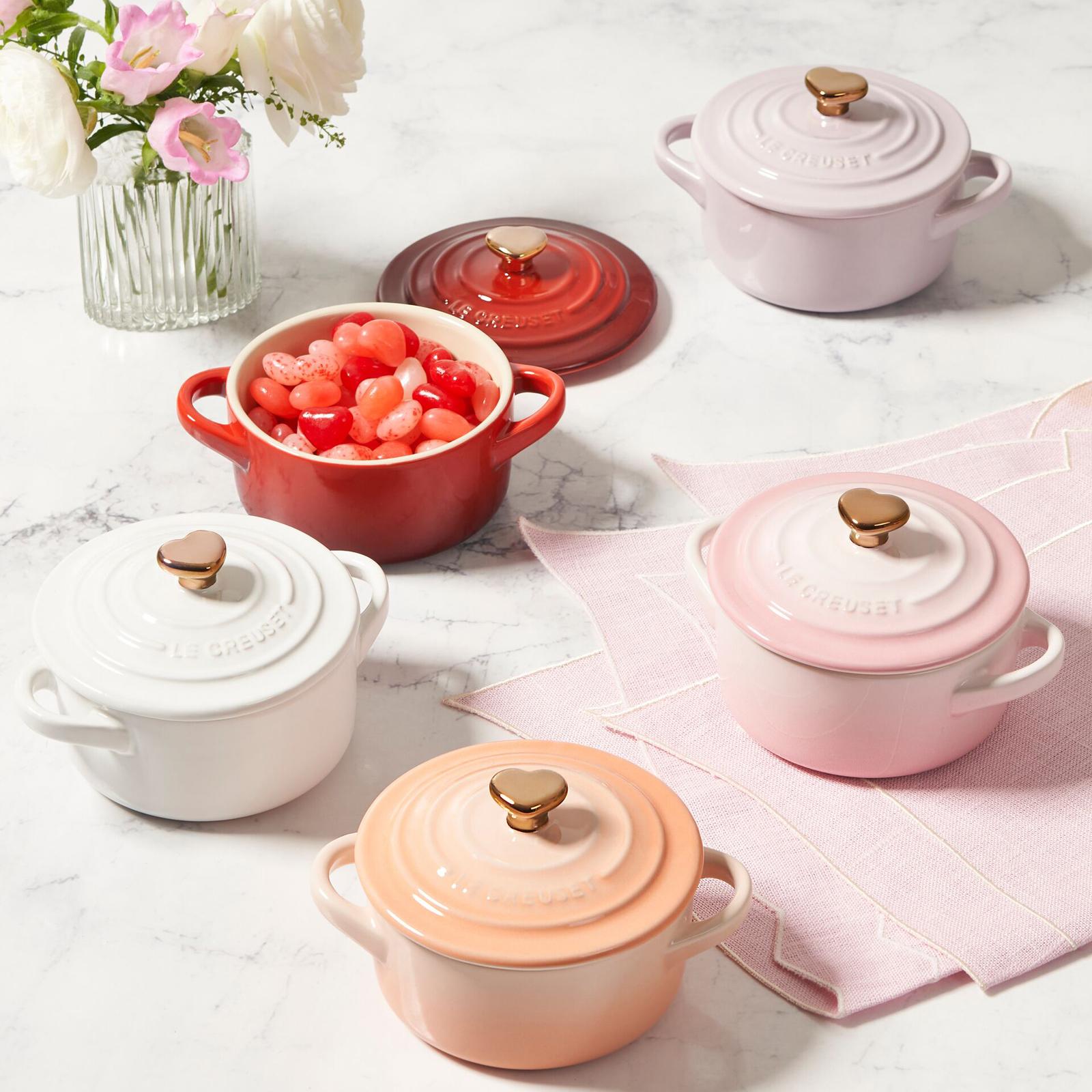 Mini Cocotte with Heart Knob 2 Mini Cocotte with Heart Knob