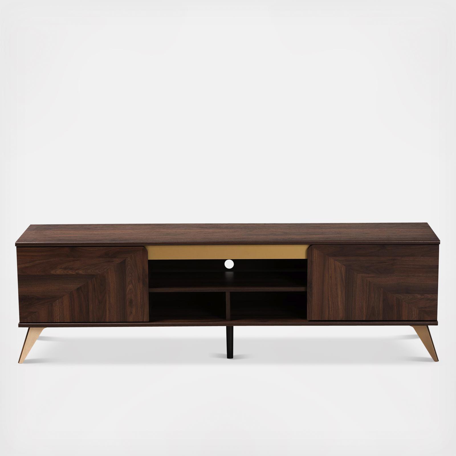 Graceland Mid-Century Modern 2-Door TV Stand 3 Graceland Mid-Century Modern 2-Door TV Stand