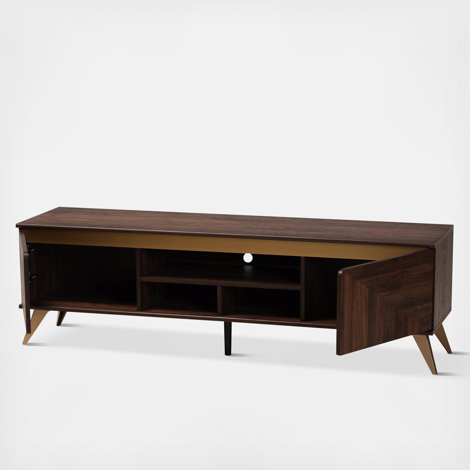 Graceland Mid-Century Modern 2-Door TV Stand 4 Graceland Mid-Century Modern 2-Door TV Stand