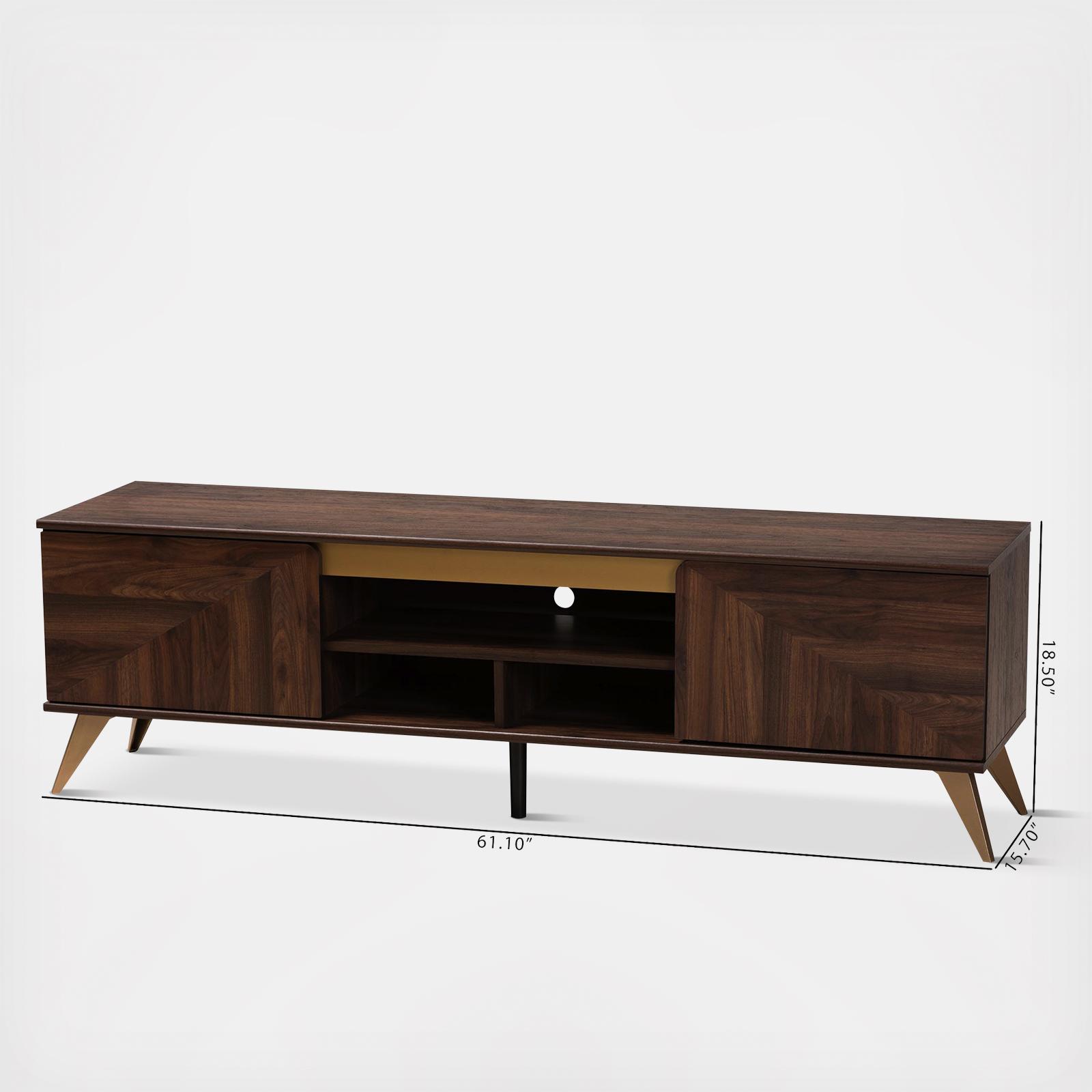 Graceland Mid-Century Modern 2-Door TV Stand 8 Graceland Mid-Century Modern 2-Door TV Stand