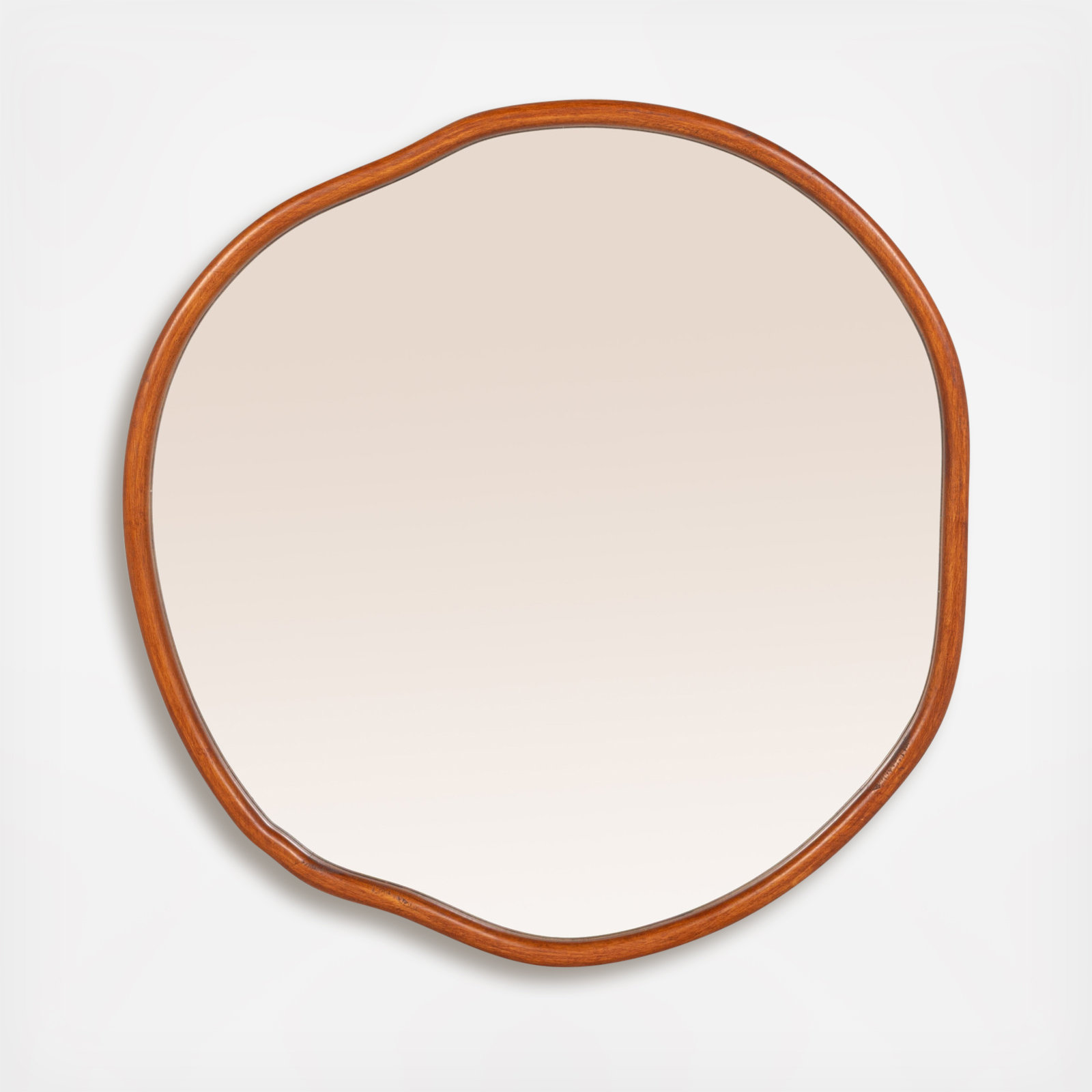 Helsinki Organic Wall Mirror with Wood Frame