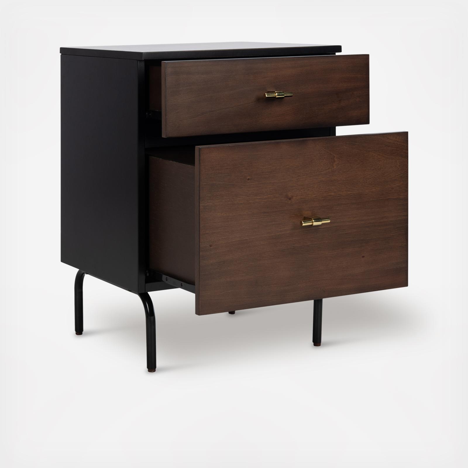 Genevieve 2-Drawer Nightstand 3 Genevieve 2-Drawer Nightstand