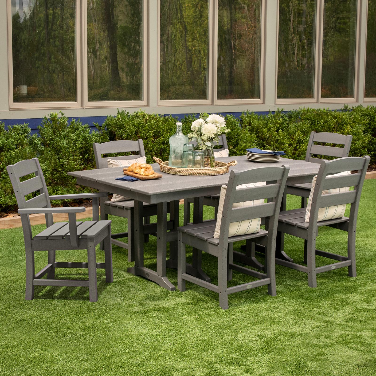 Lakeside 7-Piece Farmhouse Outdoor Dining Set 17 Lakeside 7-Piece Farmhouse Outdoor Dining Set