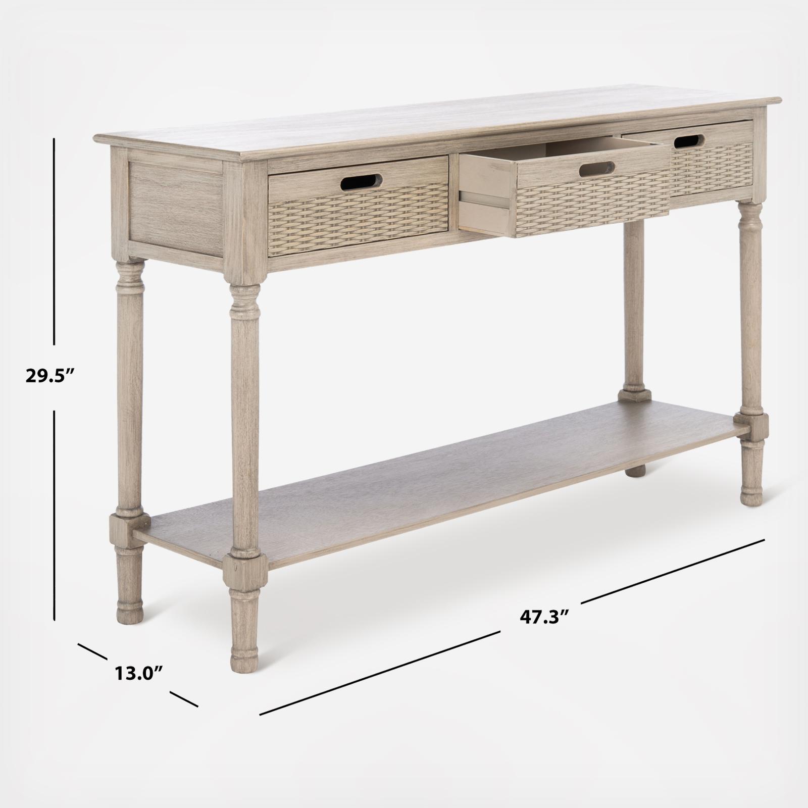 Landers 3-Drawer Console 8 Landers 3-Drawer Console
