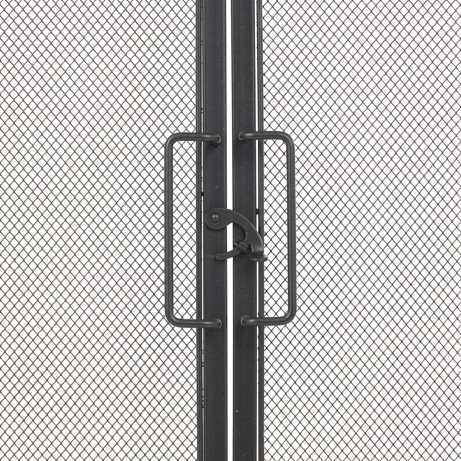 Metal Single Panel Fireplace Screen with Door & Handle 6 Metal Single Panel Fireplace Screen with Door & Handle