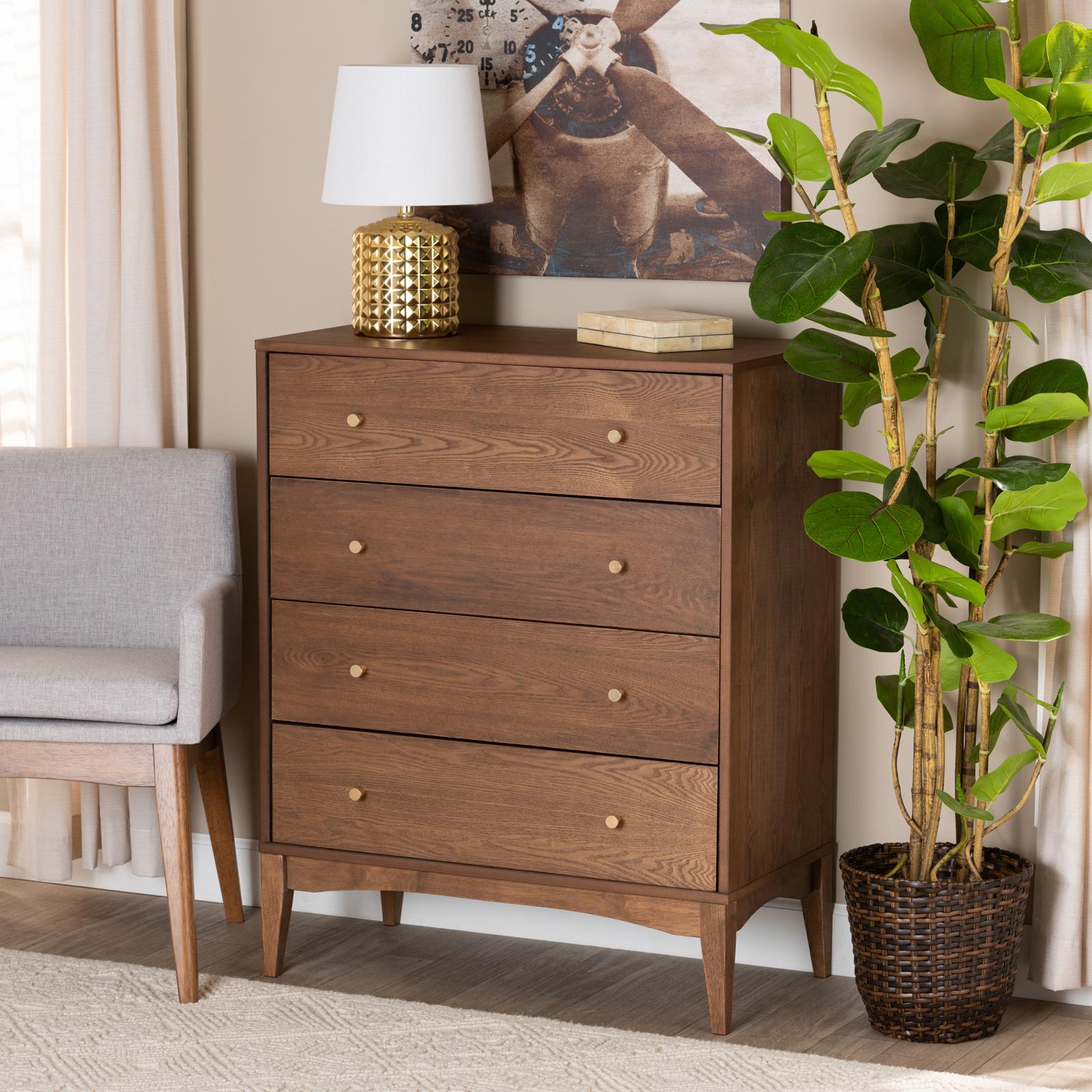 Landis 4-Drawer Mid-Century Modern Chest 16 Landis 4-Drawer Mid-Century Modern Chest